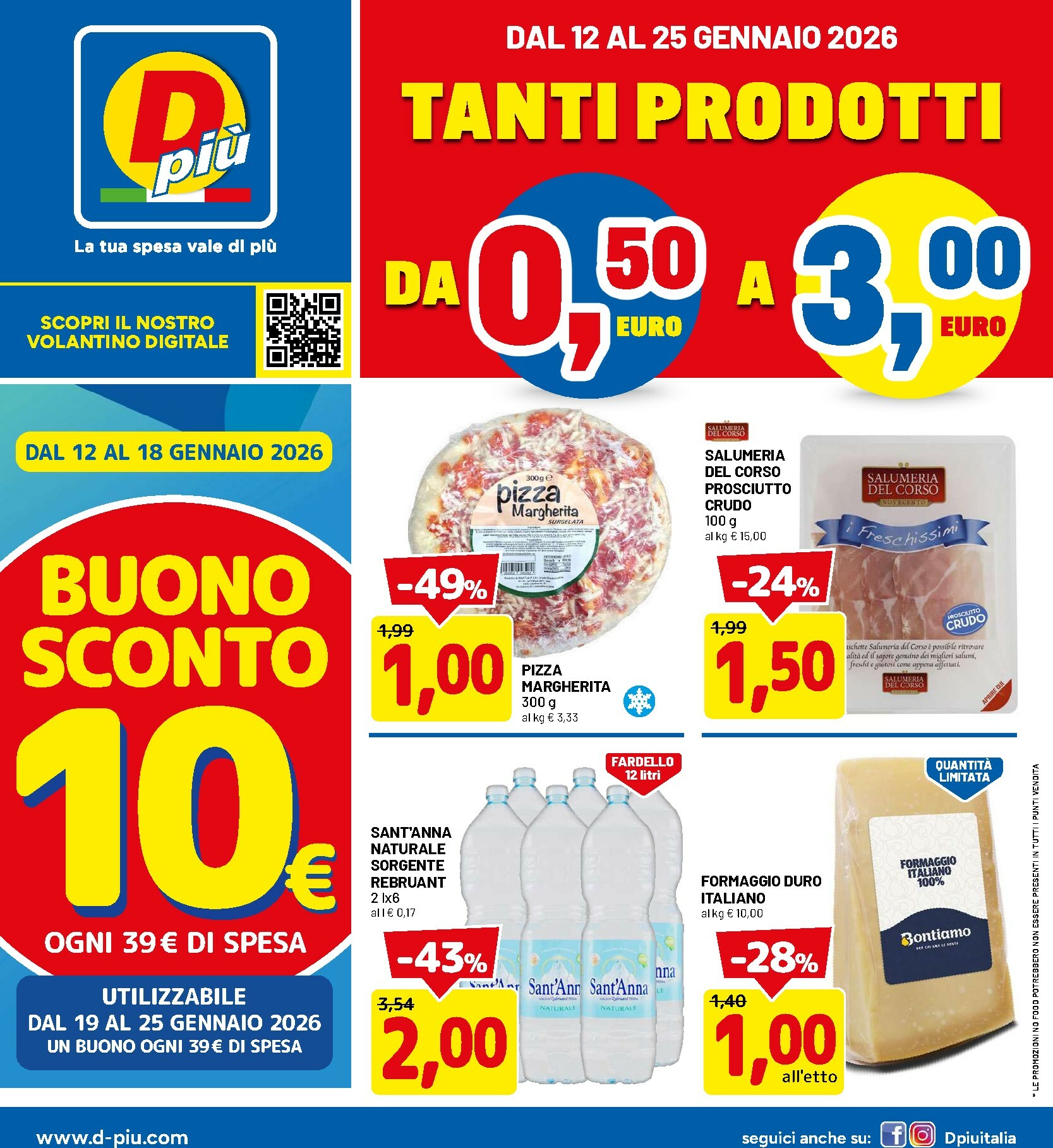 dpiu - Volantino DPiù valido dal 12/01 al 25/01