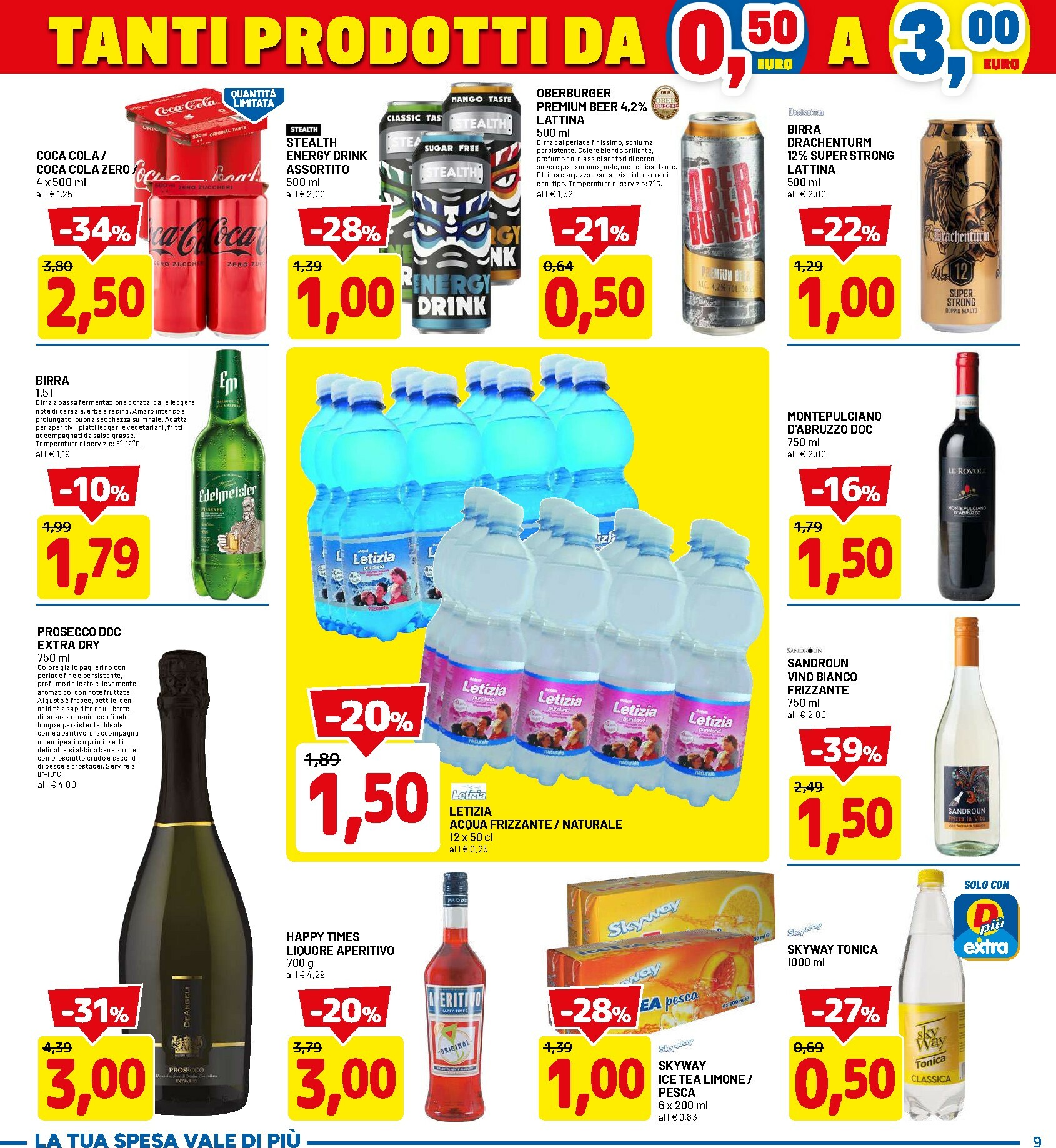 dpiu - Volantino DPiù valido dal 12/01 al 25/01 - page: 9