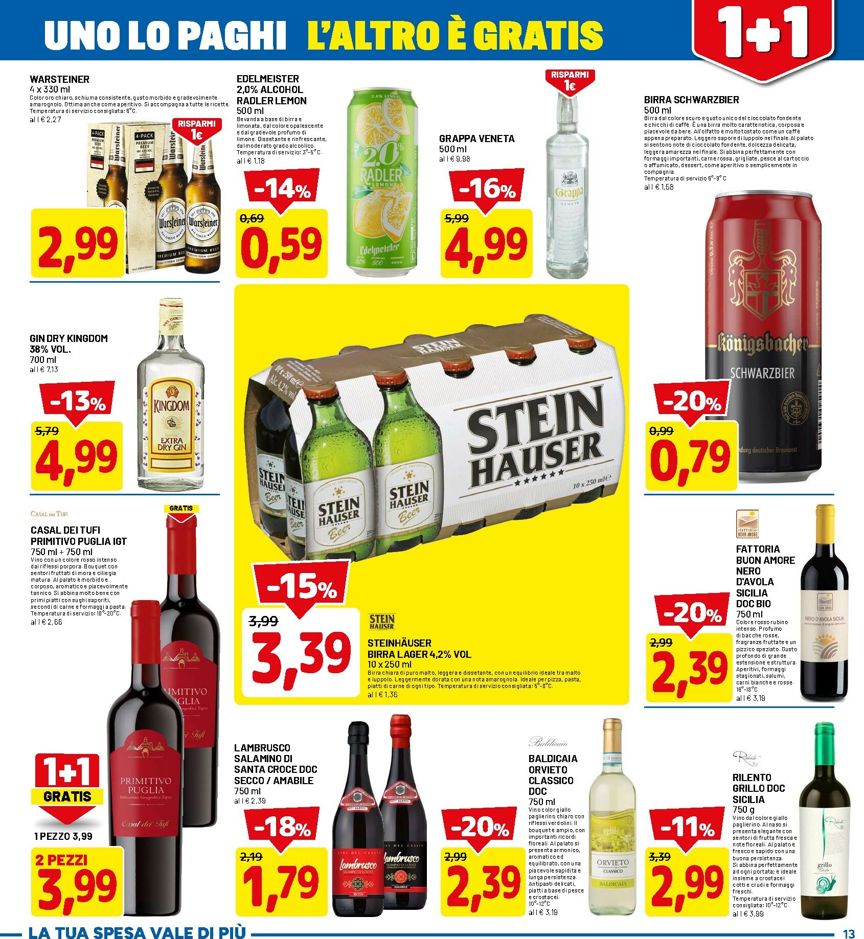 dpiu - Volantino DPiù valido dal 26/01 al 08/02 - page: 13