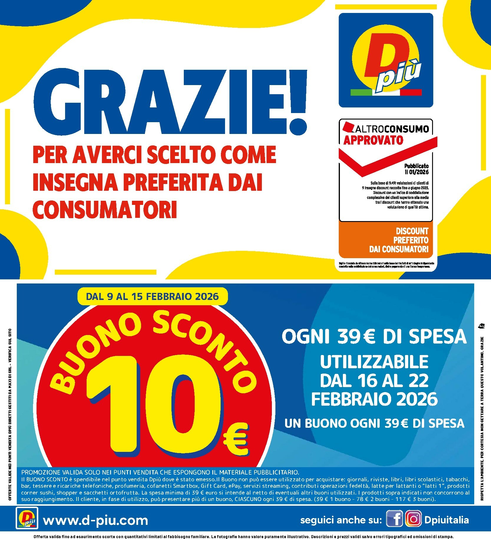 dpiu - Volantino DPiù valido dal 09/02/2026 al 22/02/2026 - page: 12