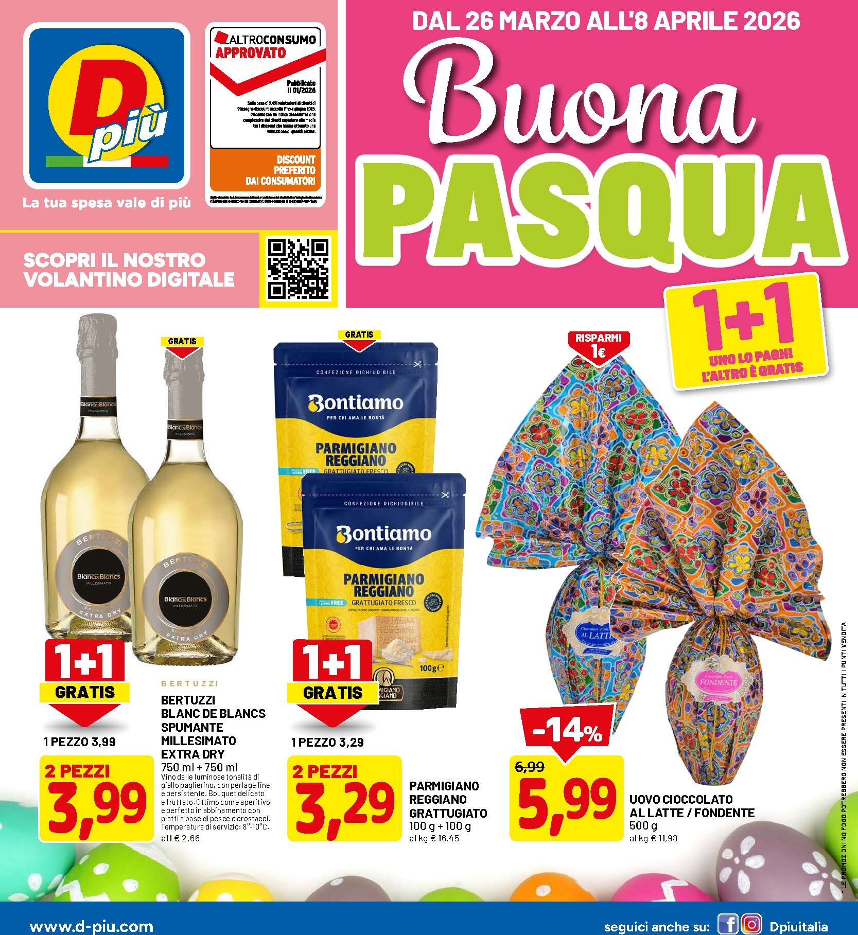 dpiu - Volantino DPiù valido dal 26/03/2026 al 08/04/2026
