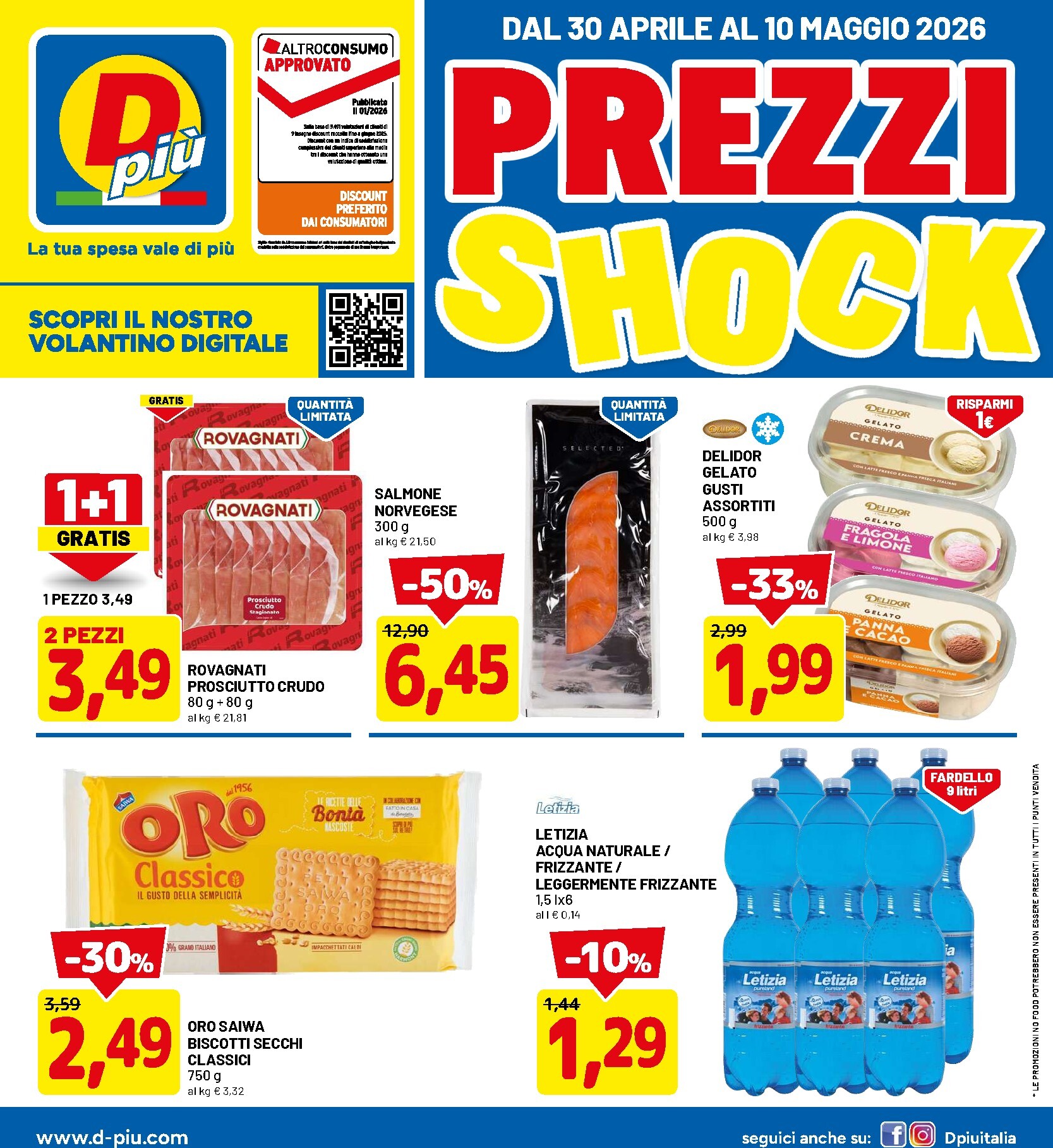 dpiu - Volantino futuro DPiù valido dal giovedì 30/04/2026 al domenica 10/05/2026