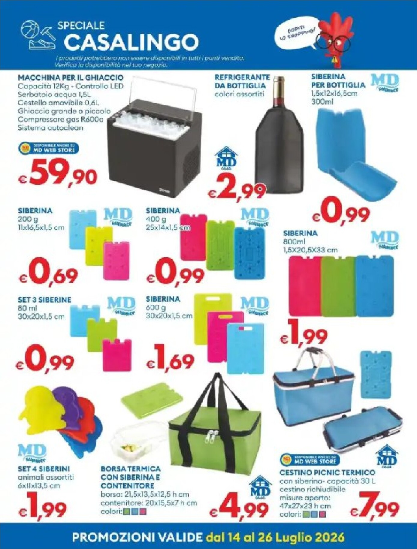 md-discount - Volantino attuale di MD valido dal martedì 14/07/2026 al domenica 26/07/2026 - page: 23