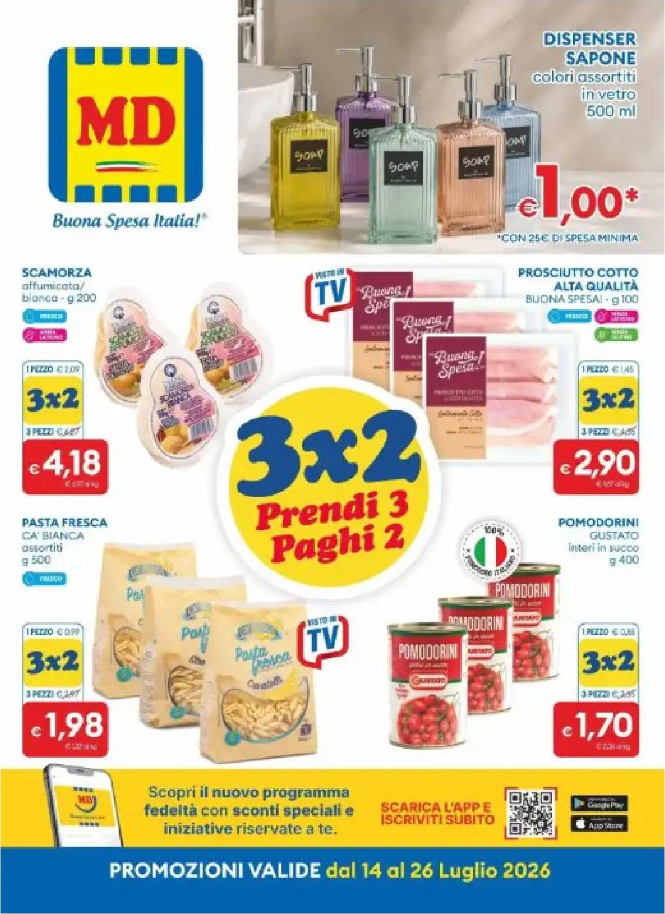 md-discount - Volantino attuale di MD valido dal martedì 14/07/2026 al domenica 26/07/2026