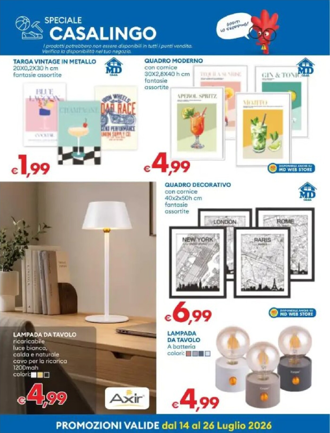 md-discount - Volantino attuale di MD valido dal martedì 14/07/2026 al domenica 26/07/2026 - page: 26