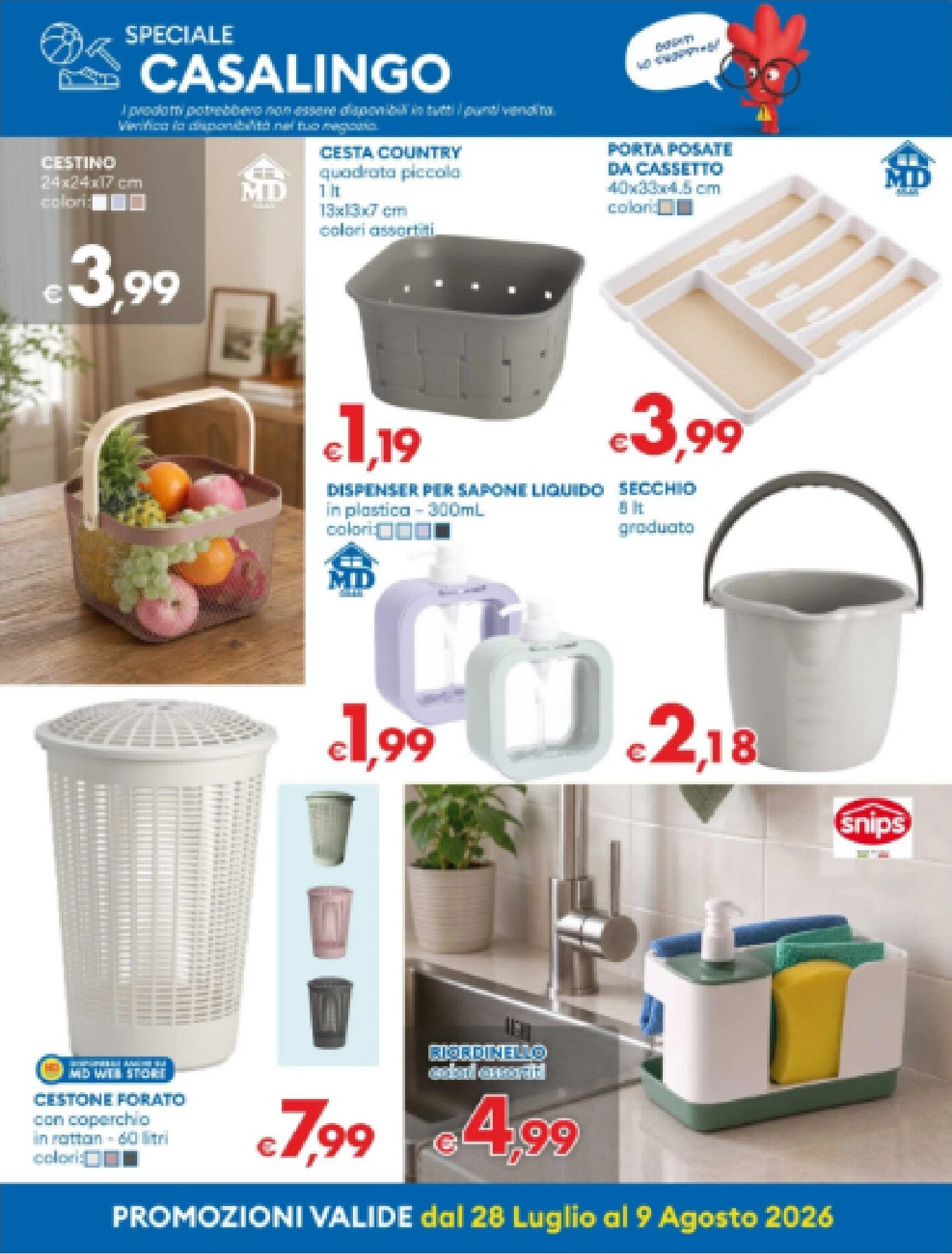 md-discount - Volantino attuale di MD valido dal martedì 28/07/2026 al domenica 09/08/2026 - page: 26