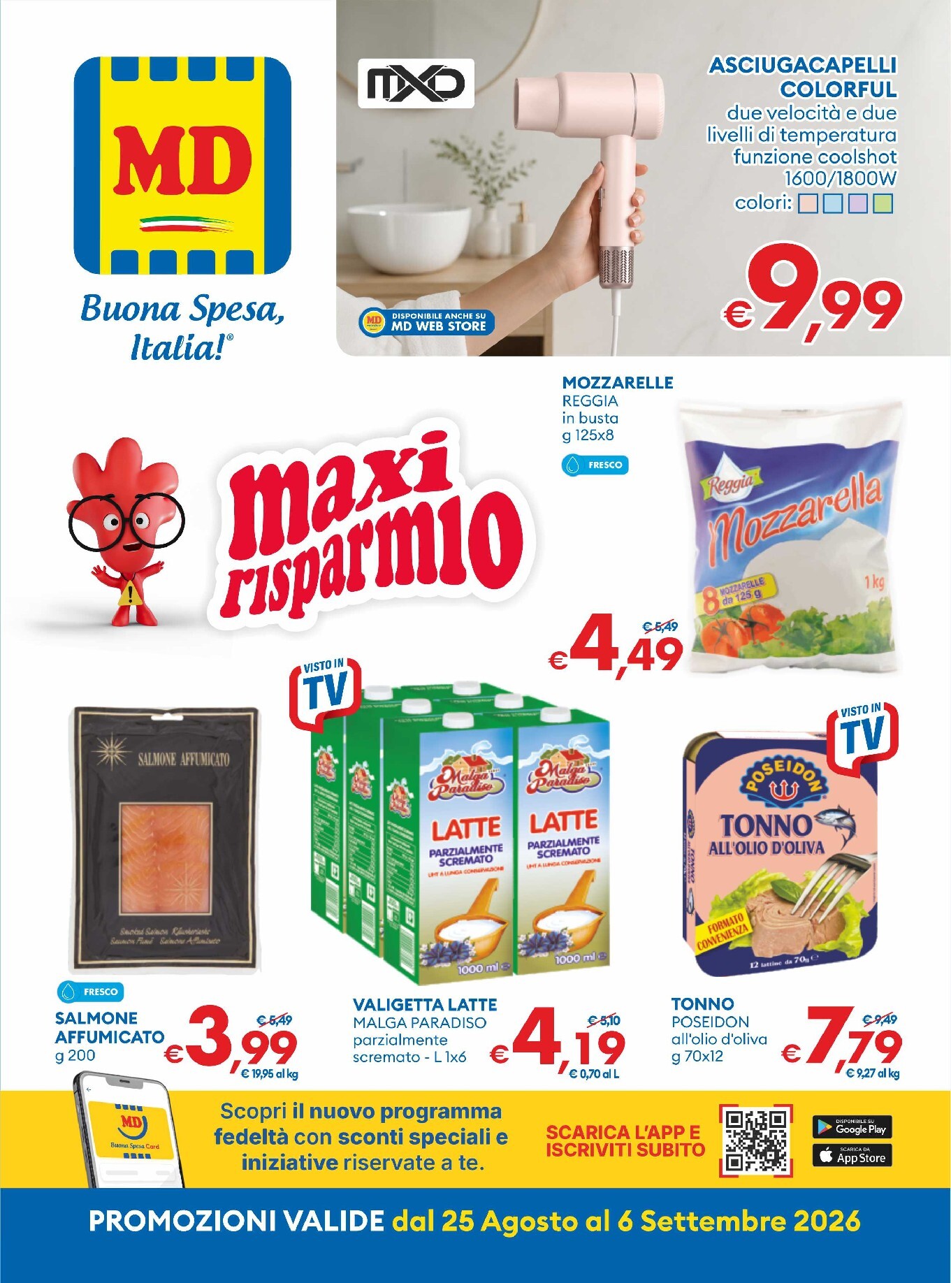md-discount - Volantino attuale di MD valido dal martedì 25/08/2026 al domenica 06/09/2026