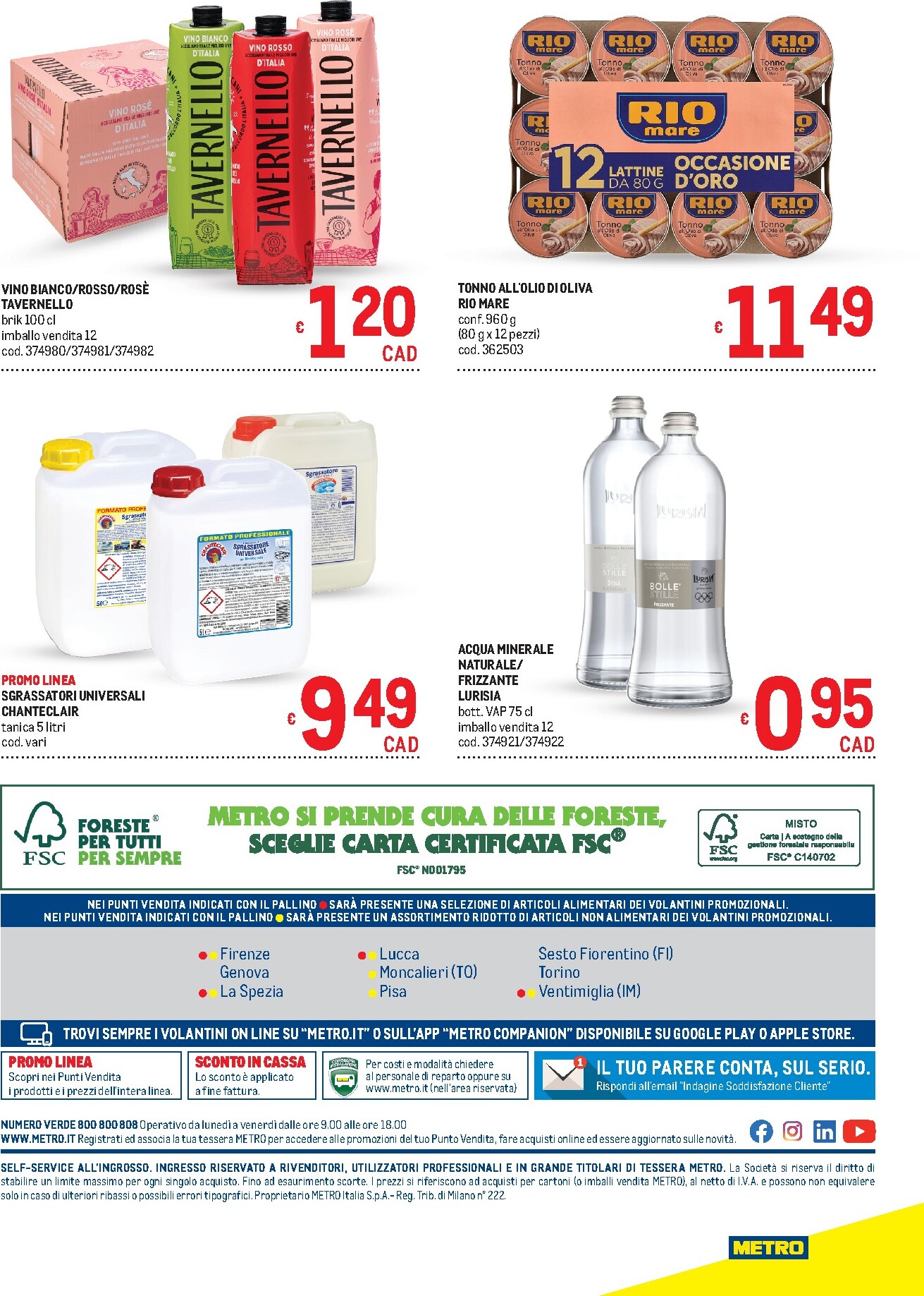 metro - Volantino attuale di Metro - Punti Vendita di Liguria, Piemonte, Toscana valido dal giovedì 28/05/2026 al mercoledì 10/06/2026 - page: 40