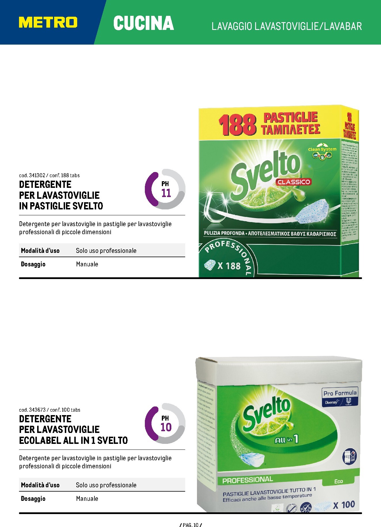 metro - Volantino attuale di Metro - Catalogo Detergenza valido dal giovedì 04/06/2026 al venerdì 04/06/2027 - page: 10