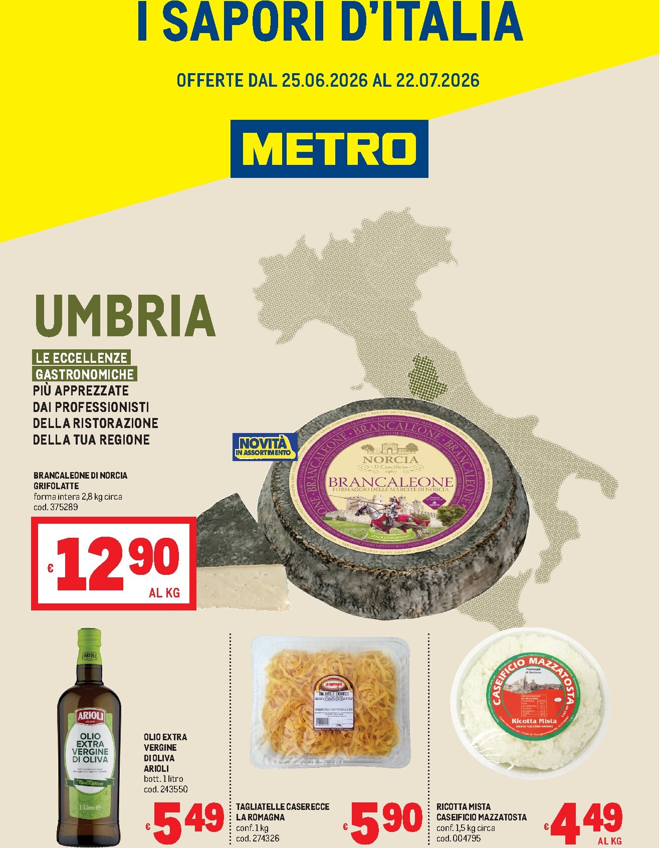 metro - Volantino attuale di Metro - Umbria valido dal giovedì 25/06/2026 al mercoledì 22/07/2026