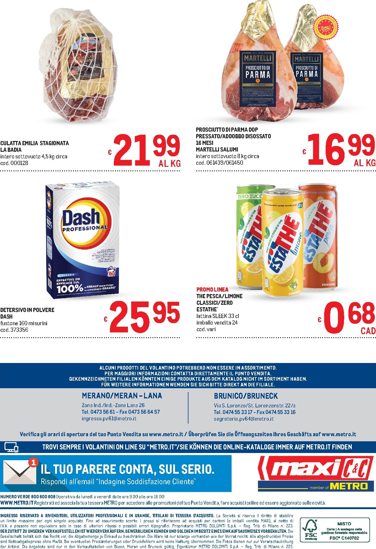 metro - Volantino attuale di Metro - Offerte per il tuo menù valido dal giovedì 23/07/2026 al mercoledì 12/08/2026 - page: 40