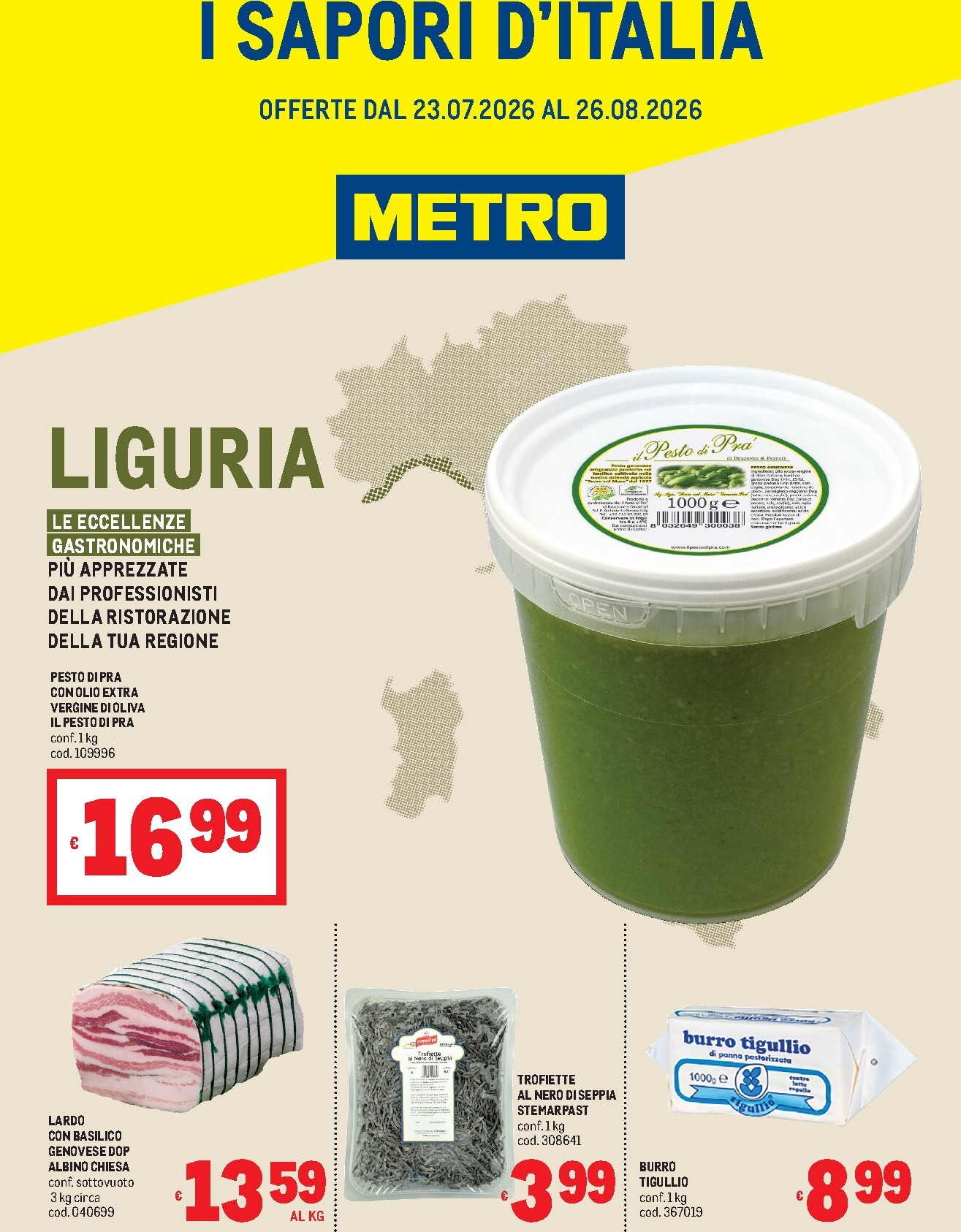 metro - Volantino attuale di Metro - Liguria valido dal giovedì 23/07/2026 al mercoledì 26/08/2026