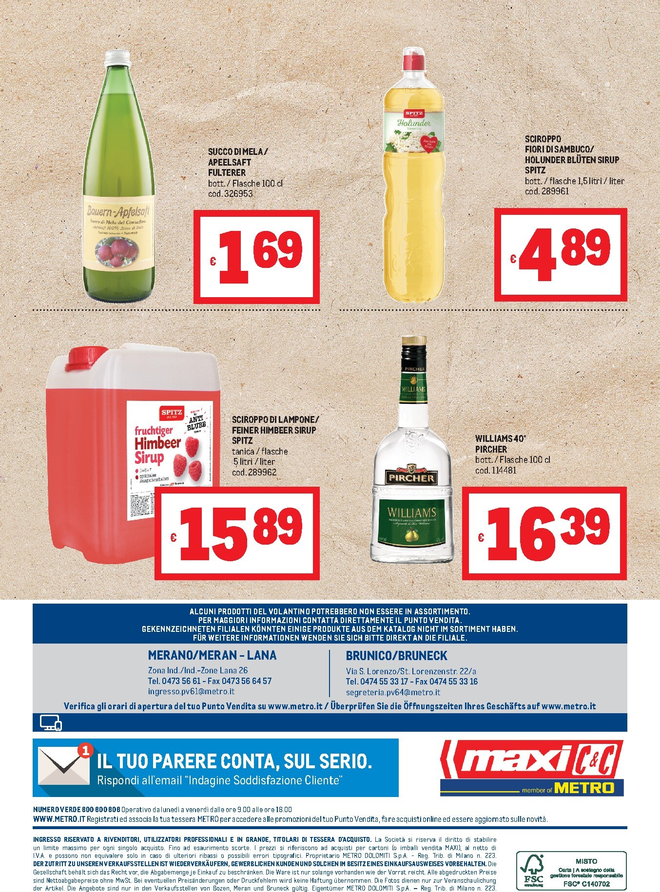 metro - Volantino attuale di Metro - Offerte Alto Adige Südtirol valido dal giovedì 23/07/2026 al mercoledì 26/08/2026 - page: 8