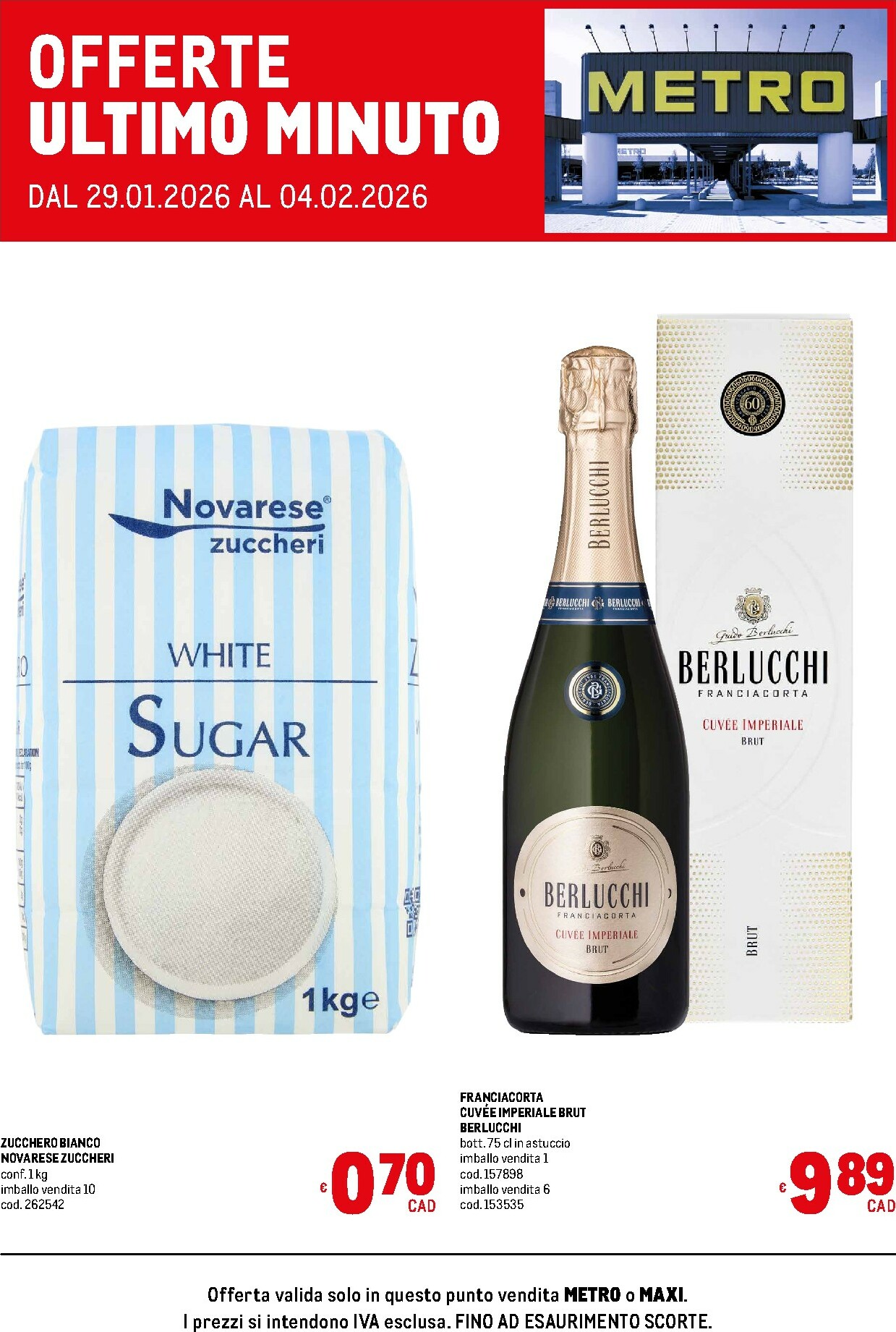 metro - Volantino Metro - Offerte Ultimo Minuto valido dal 29/01 al 04/02