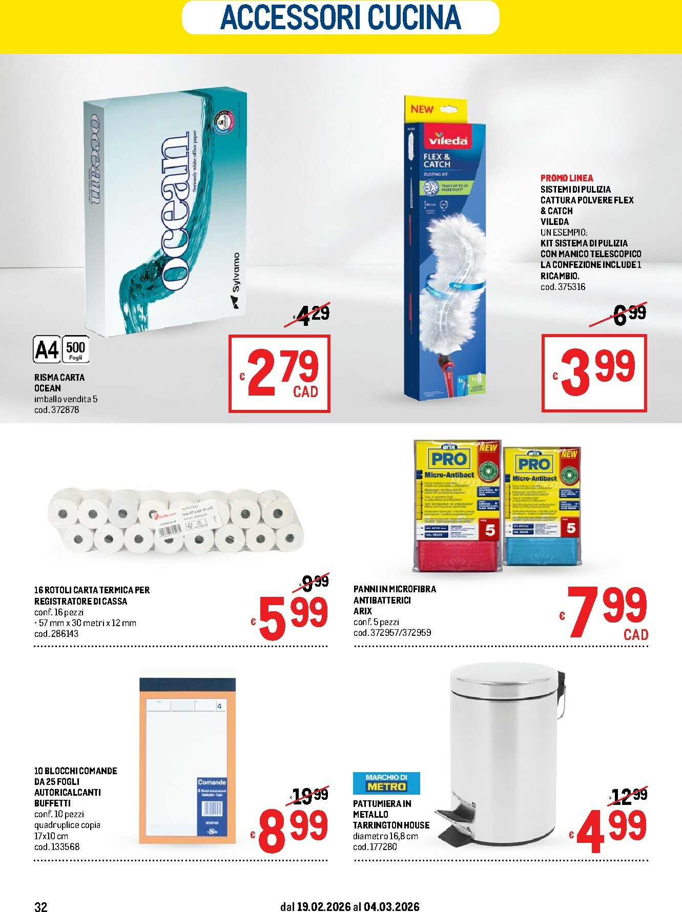 metro - Volantino Metro valido dal 19/02/2026 al 04/03/2026 - page: 32