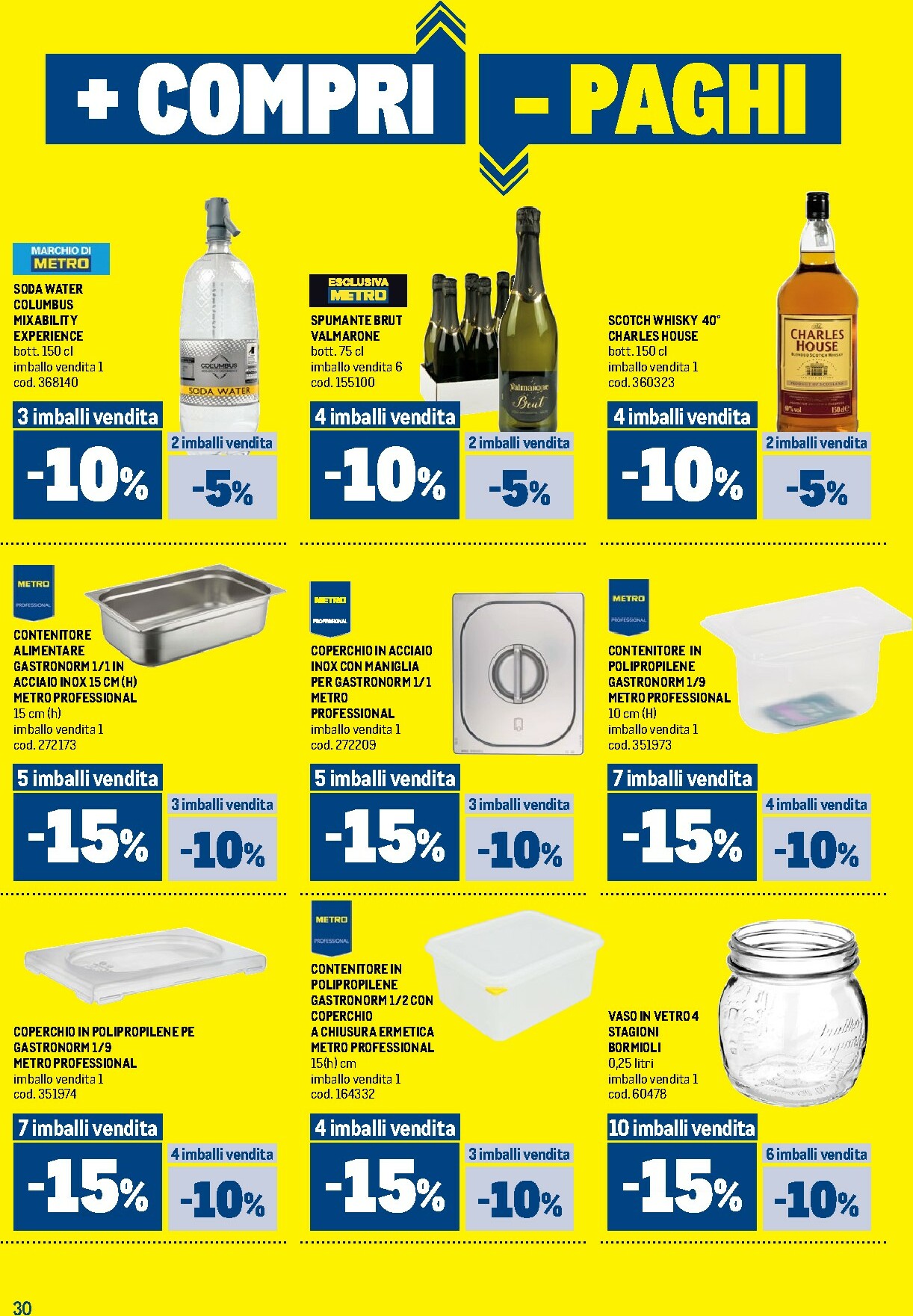 metro - Volantino Metro - Offerte per il tuo Menù valido dal 19/02/2026 al 04/03/2026 - page: 30