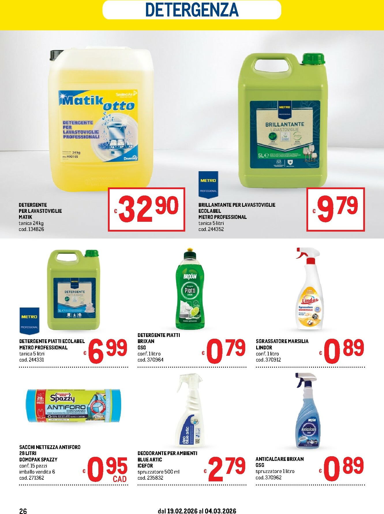 metro - Volantino Metro - Offerte per il tuo Menù valido dal 19/02/2026 al 04/03/2026 - page: 26