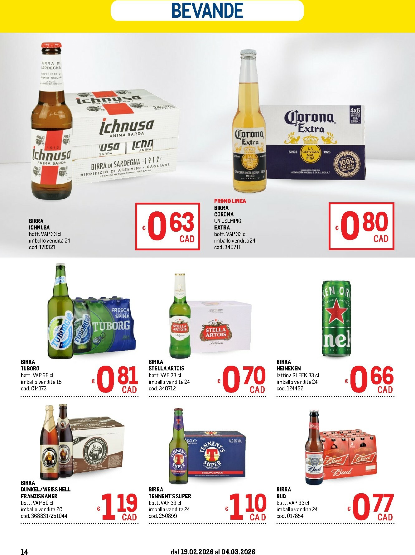 metro - Volantino Metro - Offerte per il tuo Menù valido dal 19/02/2026 al 04/03/2026 - page: 14