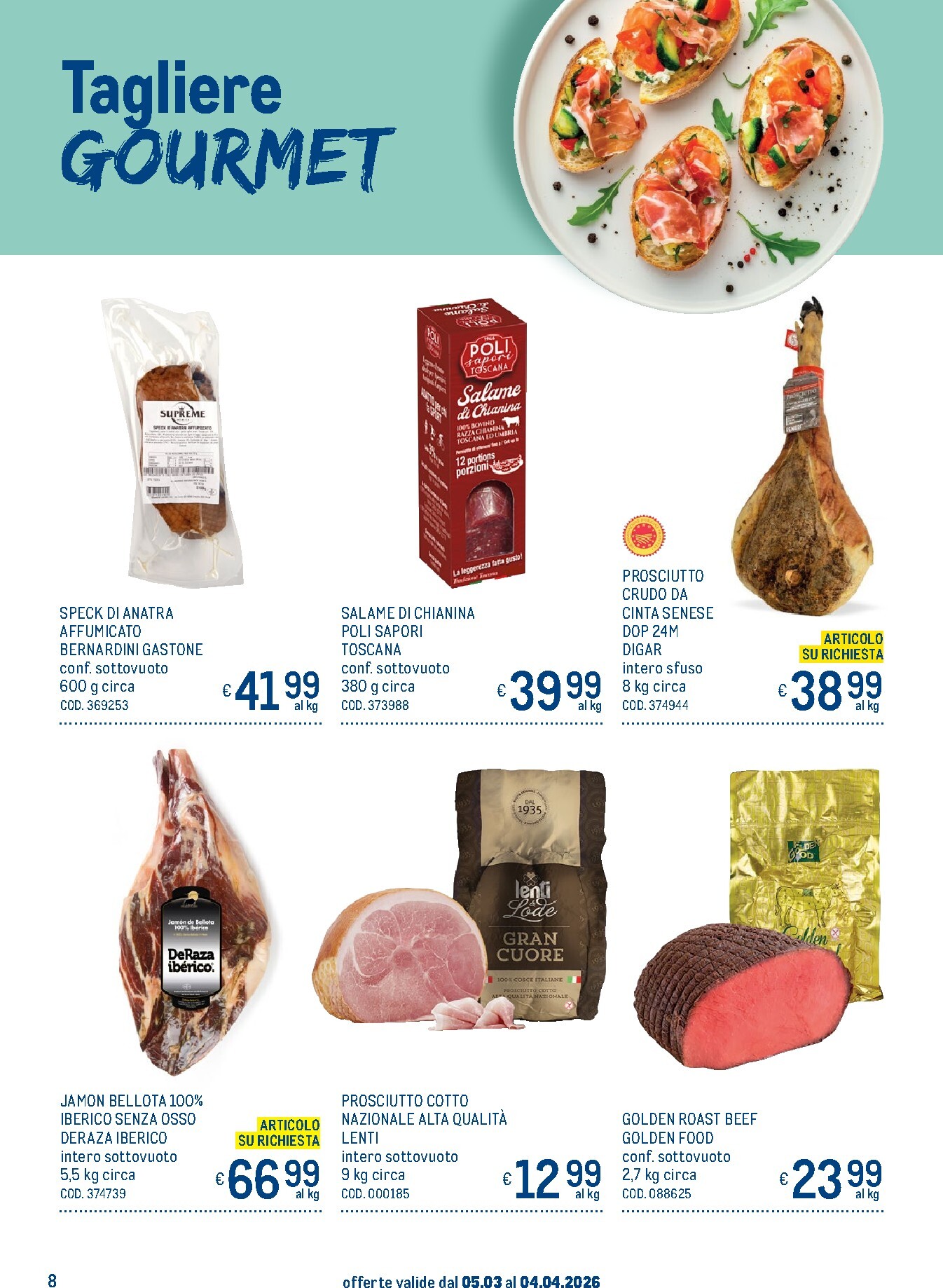 metro - Volantino Metro - Menú di Pasqua valido dal 05/03/2026 al 04/04/2026 - page: 8