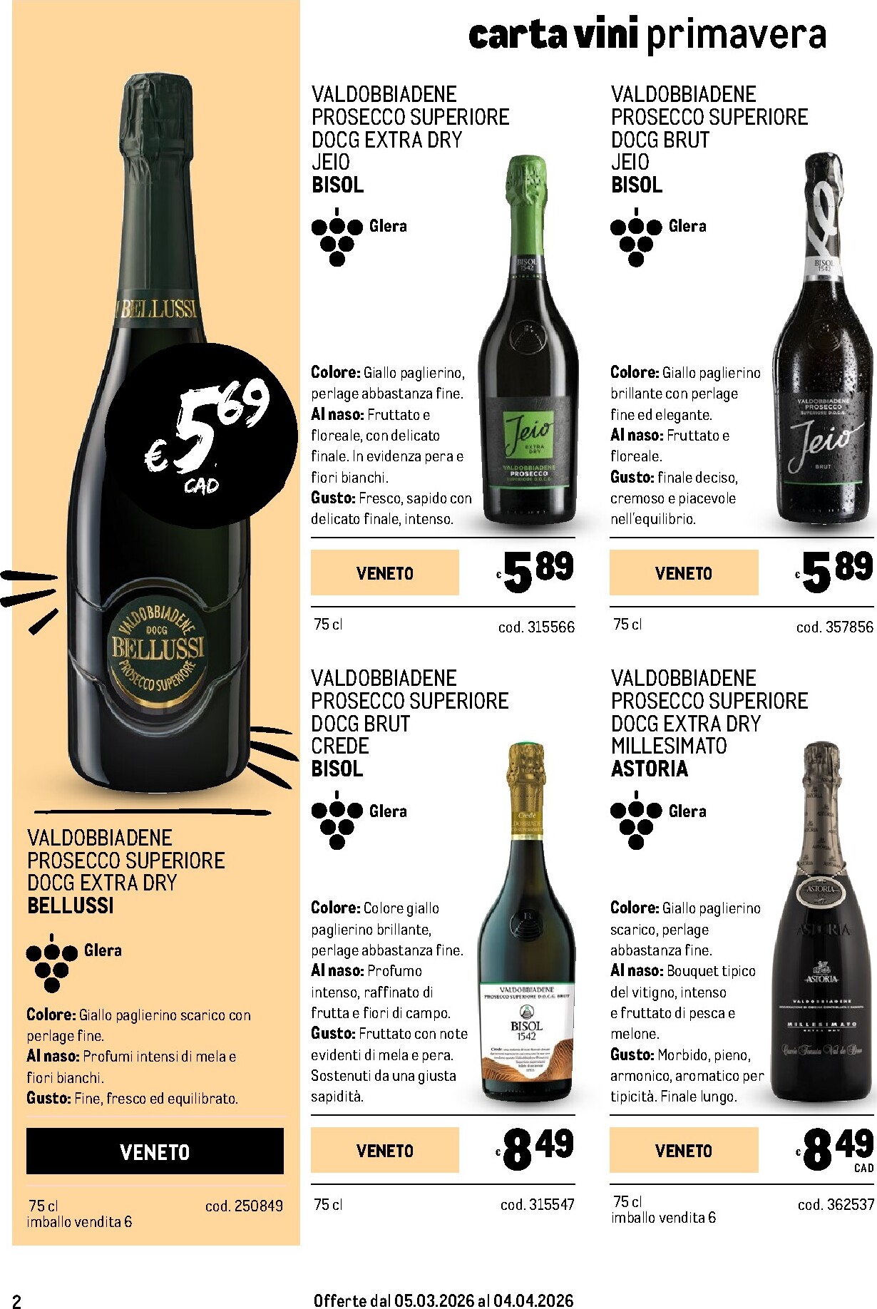metro - Volantino Metro - Carta Vini valido dal 05/03/2026 al 04/04/2026 - page: 2