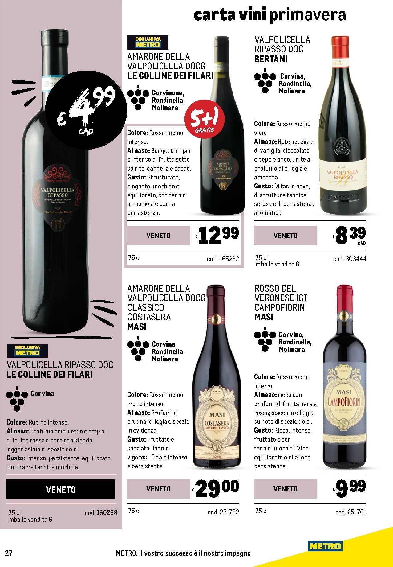 metro - Volantino Metro - Carta Vini valido dal 05/03/2026 al 04/04/2026 - page: 27