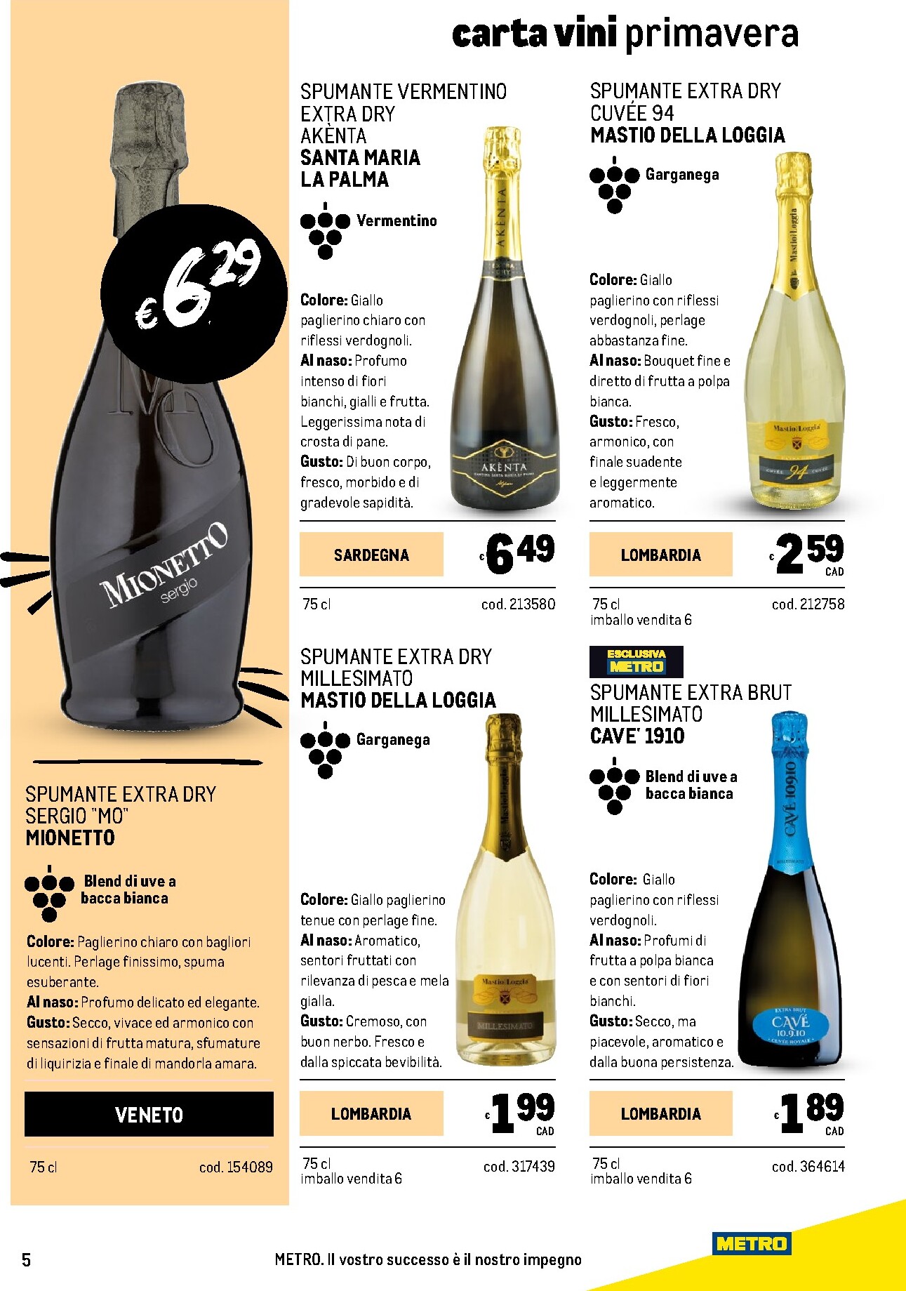 metro - Volantino Metro - Carta Vini valido dal 05/03/2026 al 04/04/2026 - page: 5