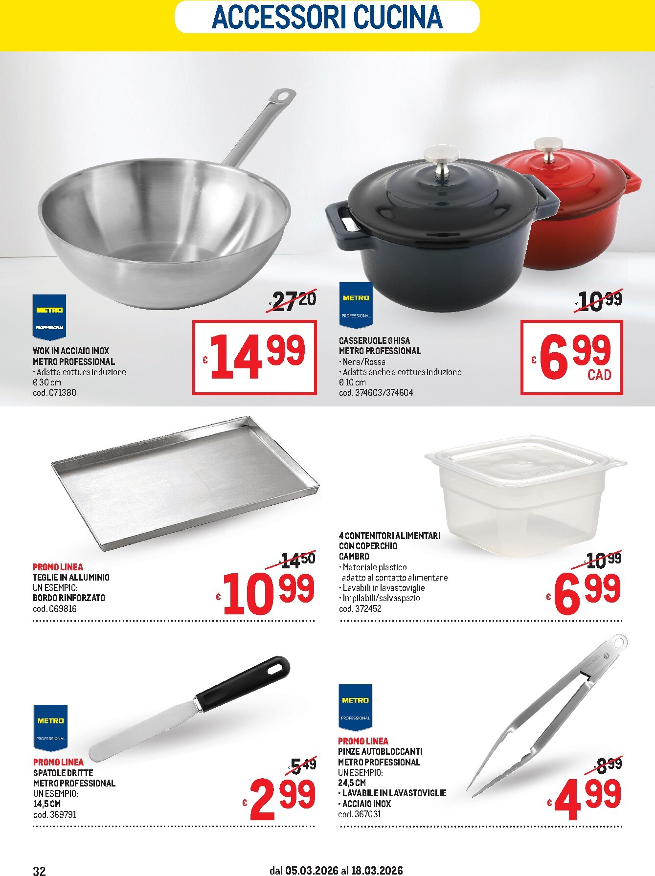 metro - Volantino Metro - Lombardia, Trentino Alto Adige, Veneto, Friuli Venezia Giulia, Marche, Emilia Romagna valido dal 05/03/2026 al 18/03/2026 - page: 32