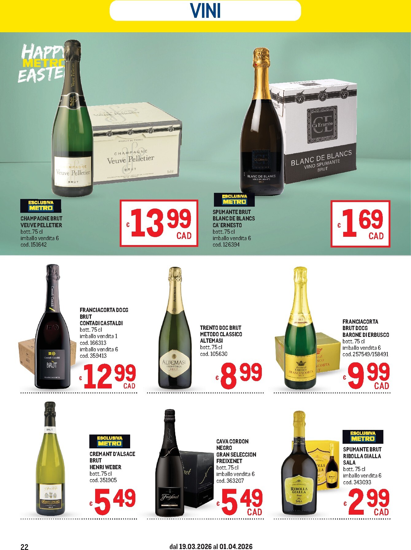 metro - Volantino Metro valido dal 19/03/2026 al 01/04/2026 - page: 22
