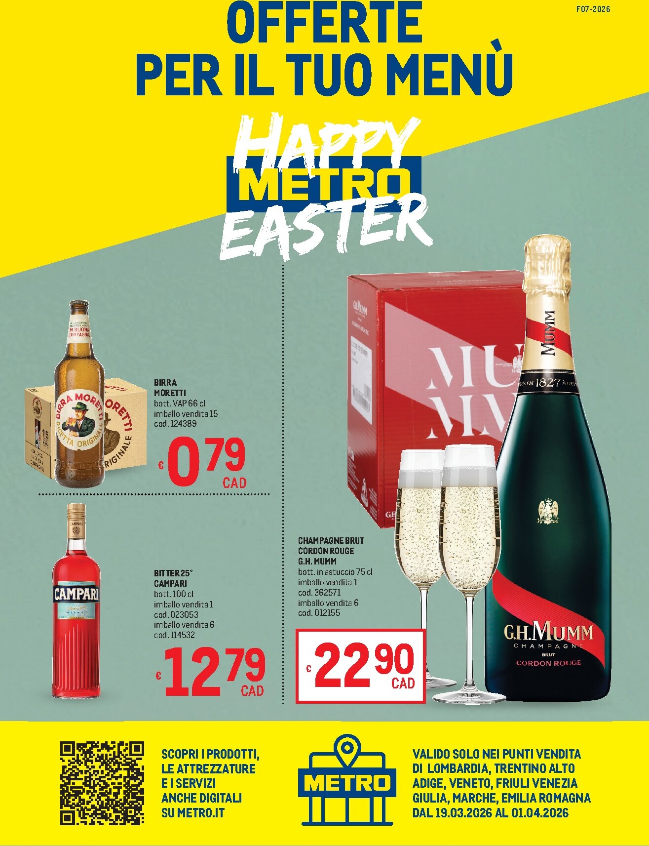 metro - Volantino Metro valido dal 19/03/2026 al 01/04/2026