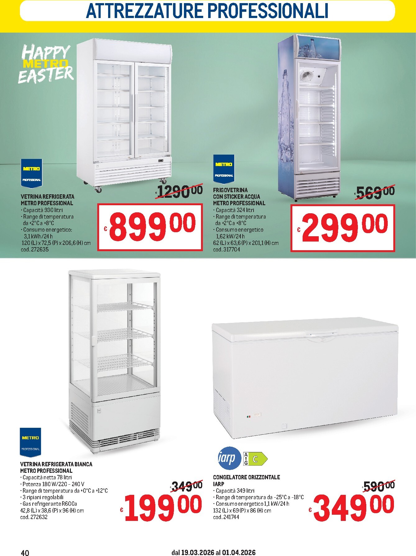 metro - Volantino Metro valido dal 19/03/2026 al 01/04/2026 - page: 40