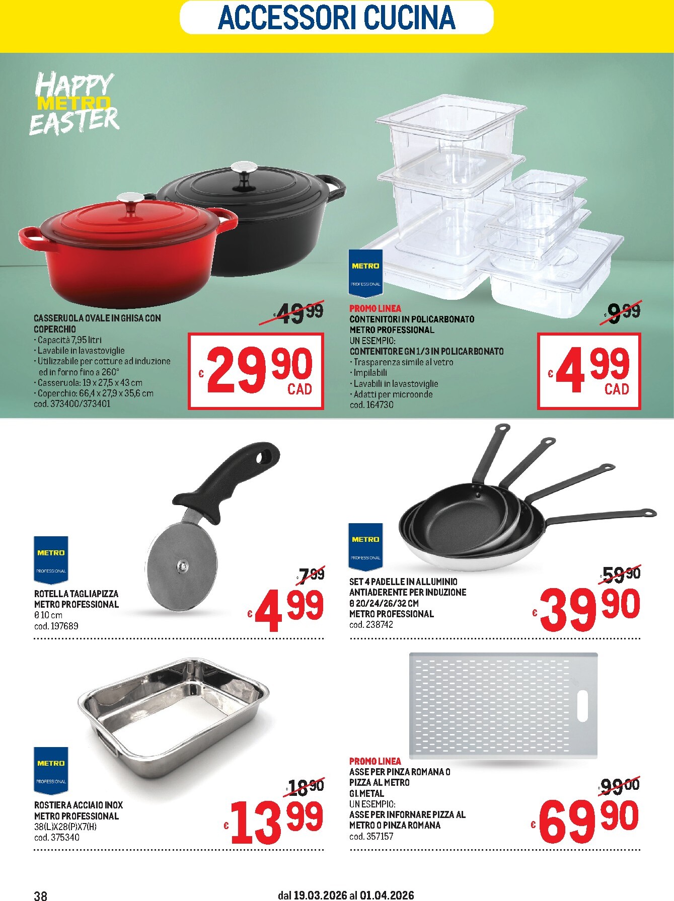metro - Volantino Metro valido dal 19/03/2026 al 01/04/2026 - page: 38