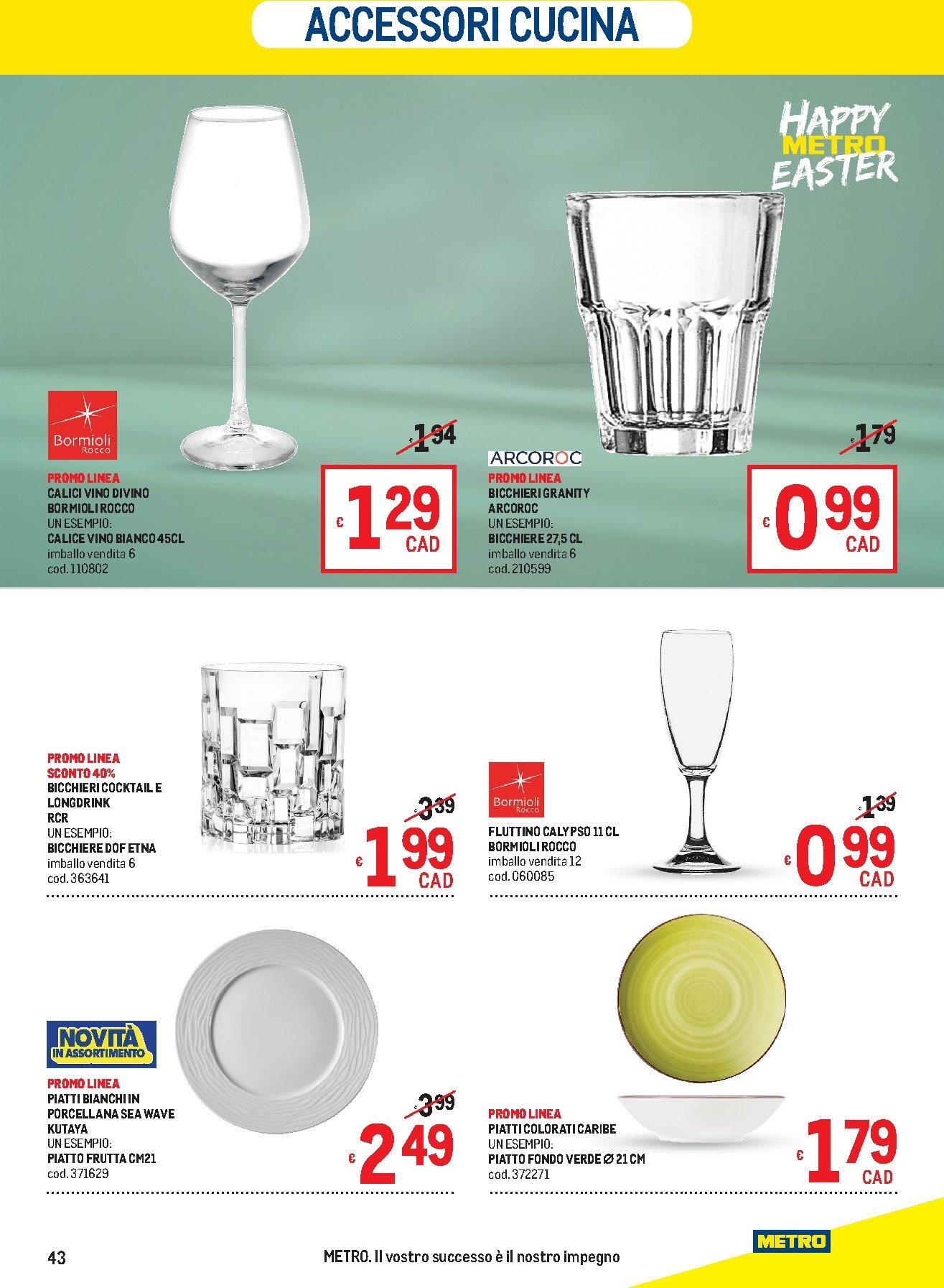 metro - Volantino Metro valido dal 19/03/2026 al 01/04/2026 - page: 43