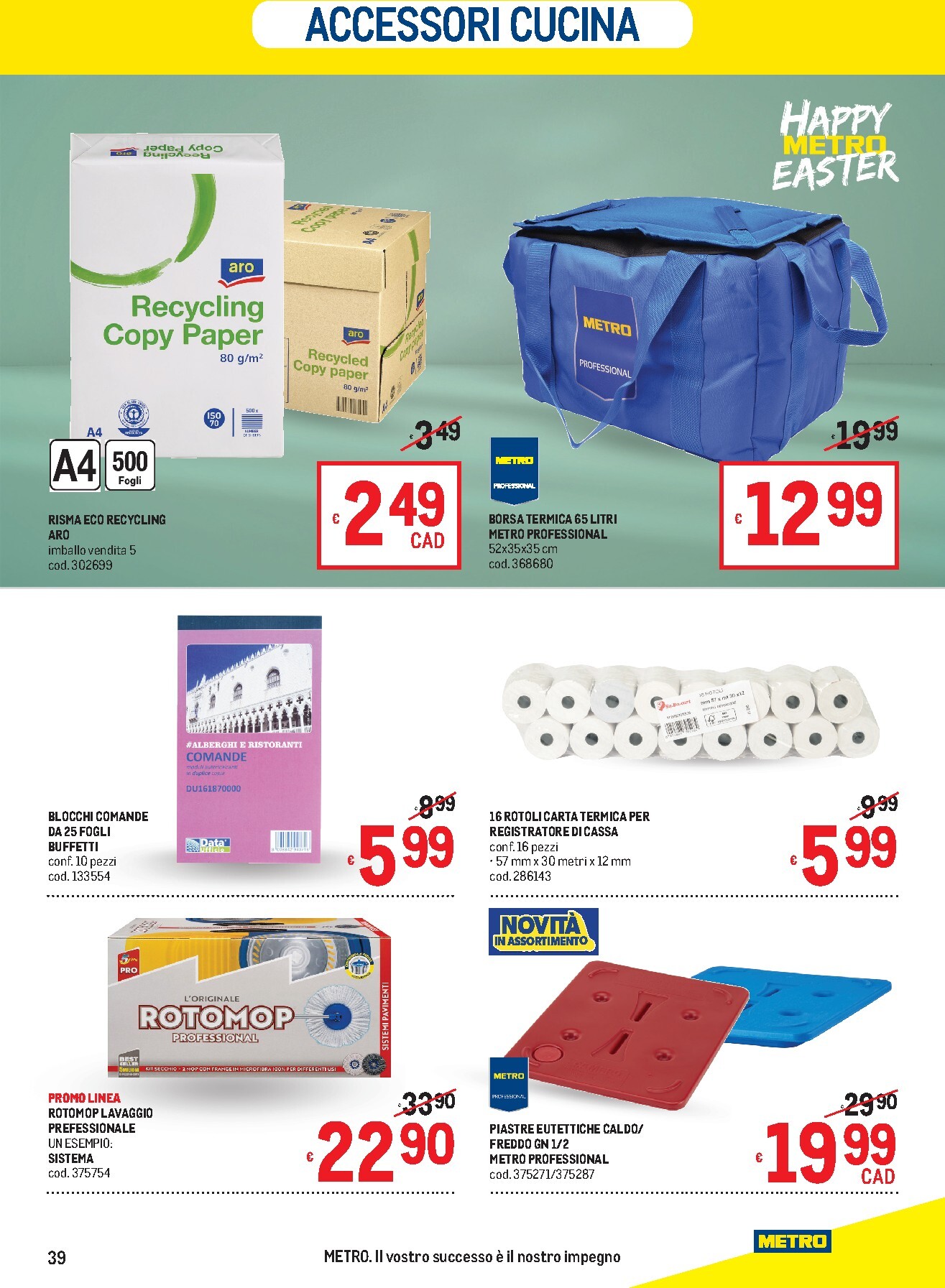 metro - Volantino Metro valido dal 19/03/2026 al 01/04/2026 - page: 39