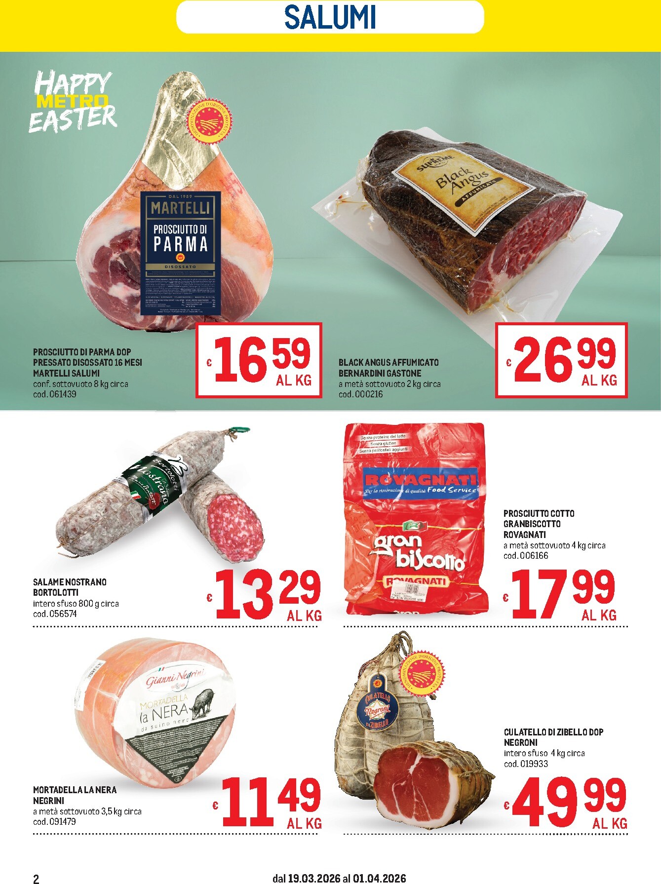 metro - Volantino Metro valido dal 19/03/2026 al 01/04/2026 - page: 2
