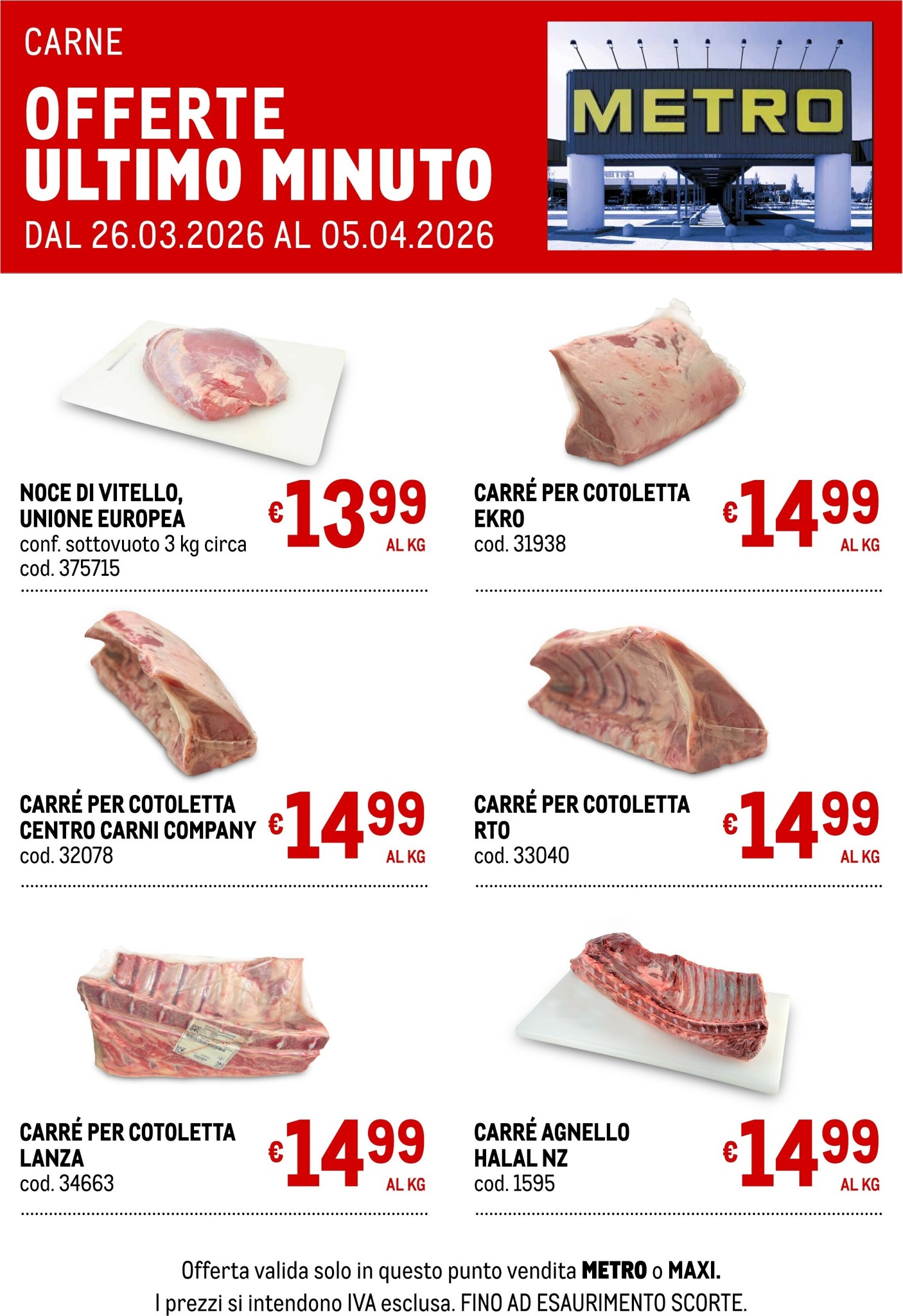 metro - Volantino Metro - Offerte ultimo minuto valido dal 26/03/2026 al 05/04/2026