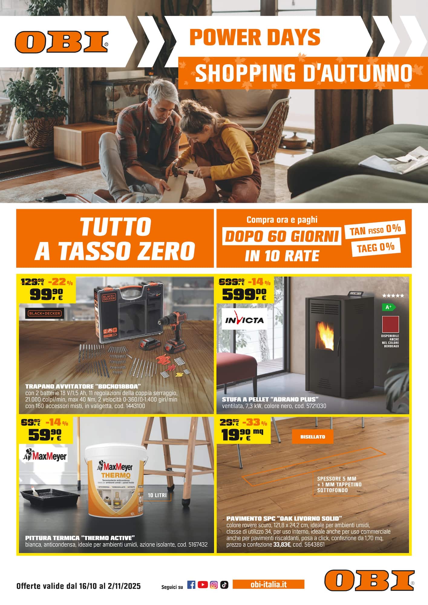 obi - Volantino Obi - Power Days valido dal 16/10 al 02/11