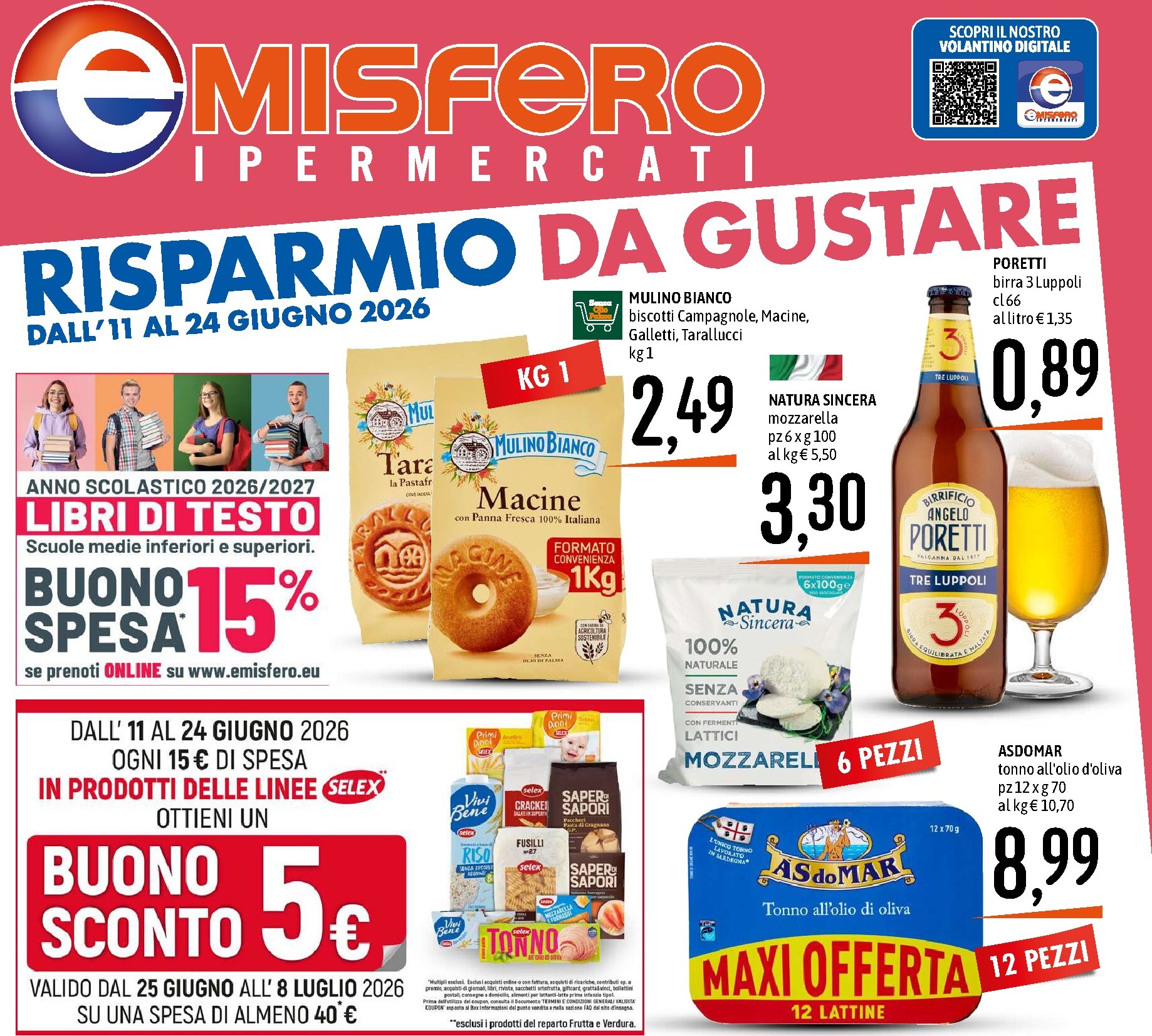 emisfero - Volantino attuale di Emisfero valido dal giovedì 11/06/2026 al mercoledì 24/06/2026