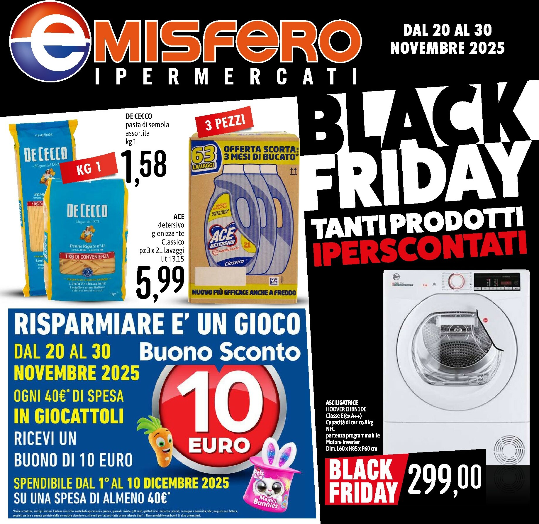 emisfero - Volantino Emisfero - BLACK FRIDAY valido dal 20/11 al 30/11
