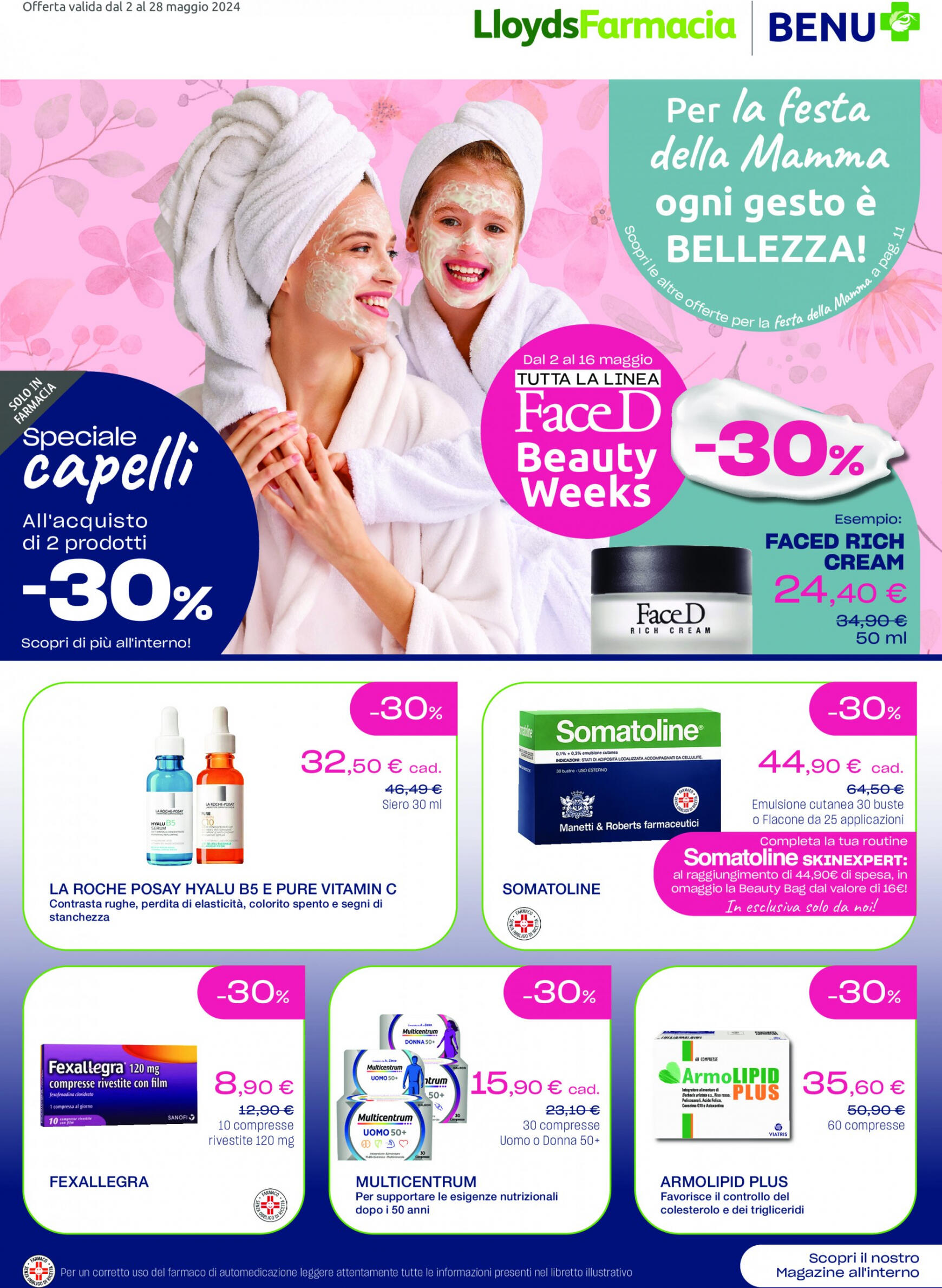 lloyds-farmacia - Nuovo volantino Lloyds Farmacia - Per la festa della mama ogni gesto e bellezza! 02.05. - 28.05.