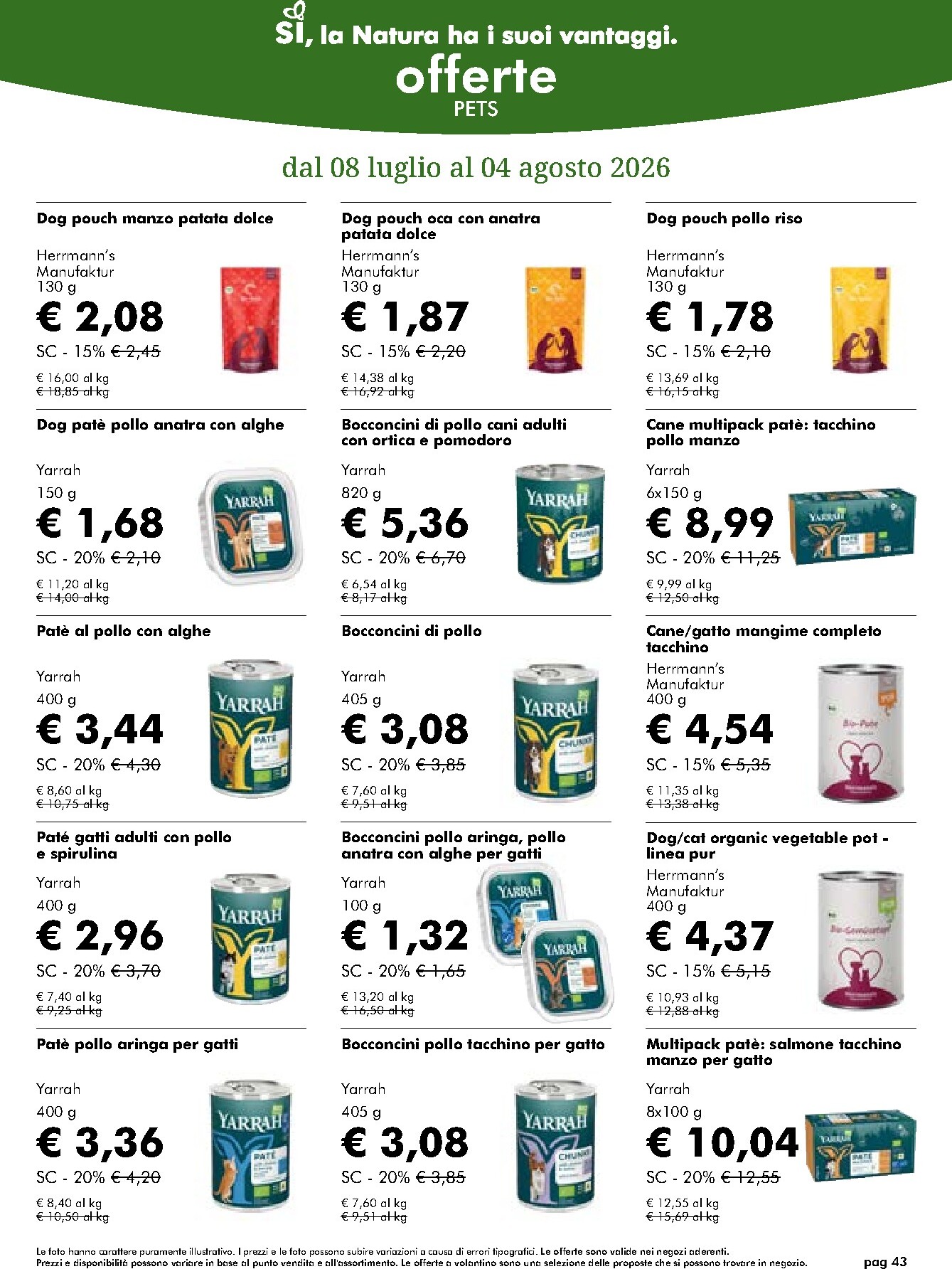 naturasi - Volantino attuale di NaturaSì valido dal mercoledì 08/07/2026 al martedì 04/08/2026 - page: 43