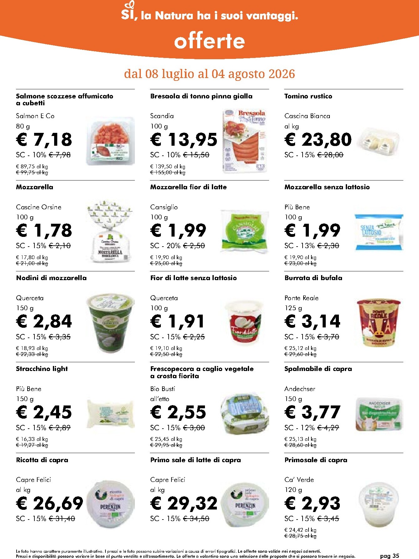 naturasi - Volantino attuale di NaturaSì valido dal mercoledì 08/07/2026 al martedì 04/08/2026 - page: 35