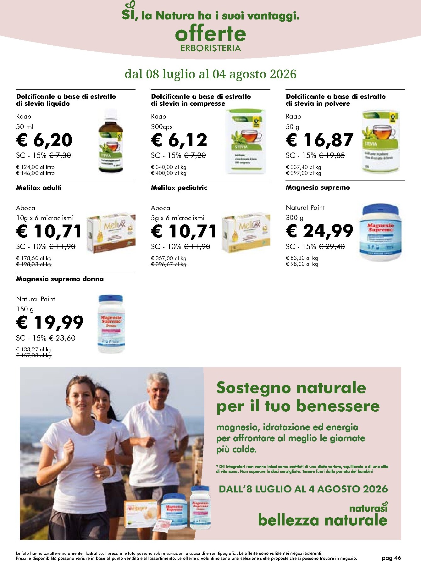 naturasi - Volantino attuale di NaturaSì valido dal mercoledì 08/07/2026 al martedì 04/08/2026 - page: 46