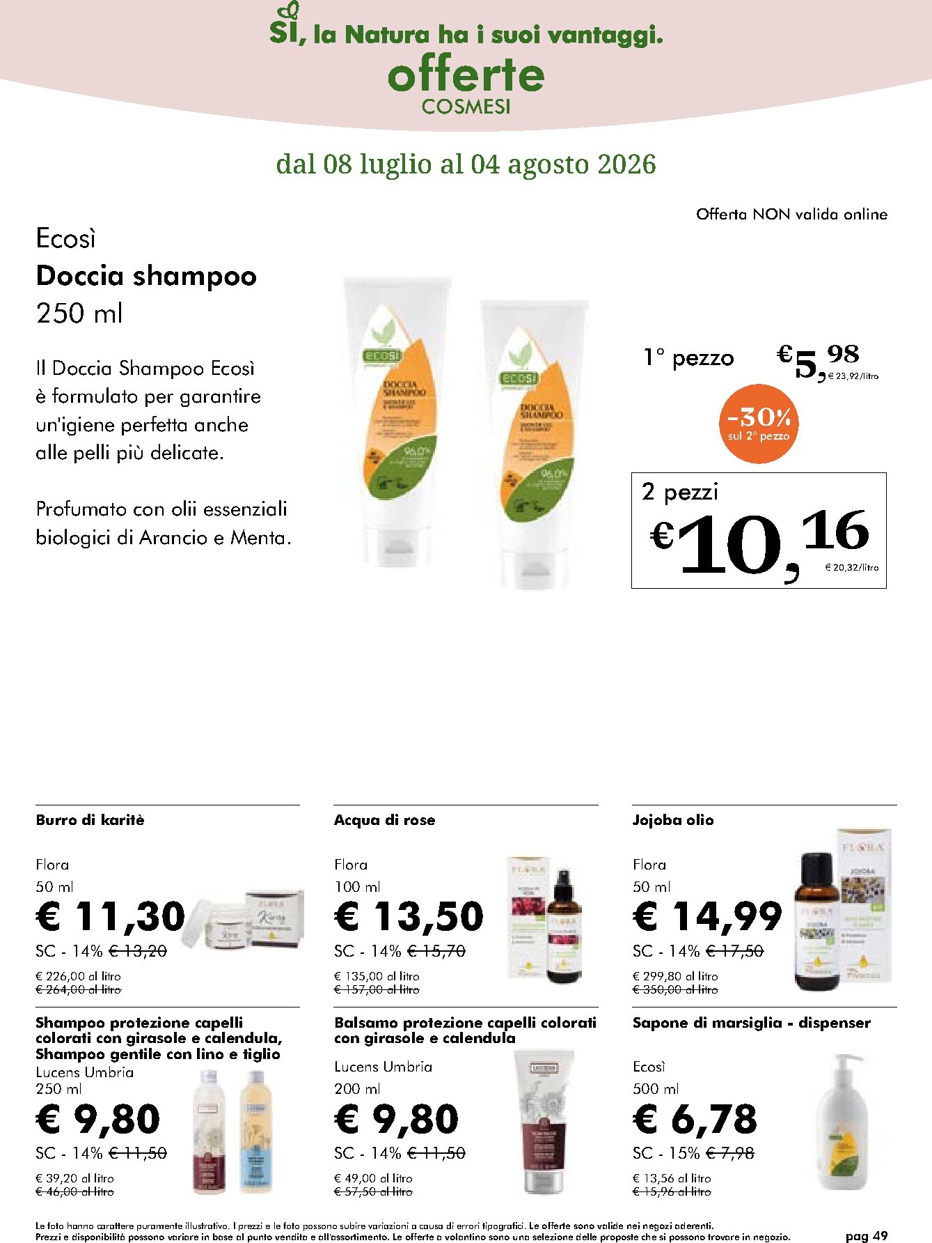 naturasi - Volantino attuale di NaturaSì valido dal mercoledì 08/07/2026 al martedì 04/08/2026 - page: 49