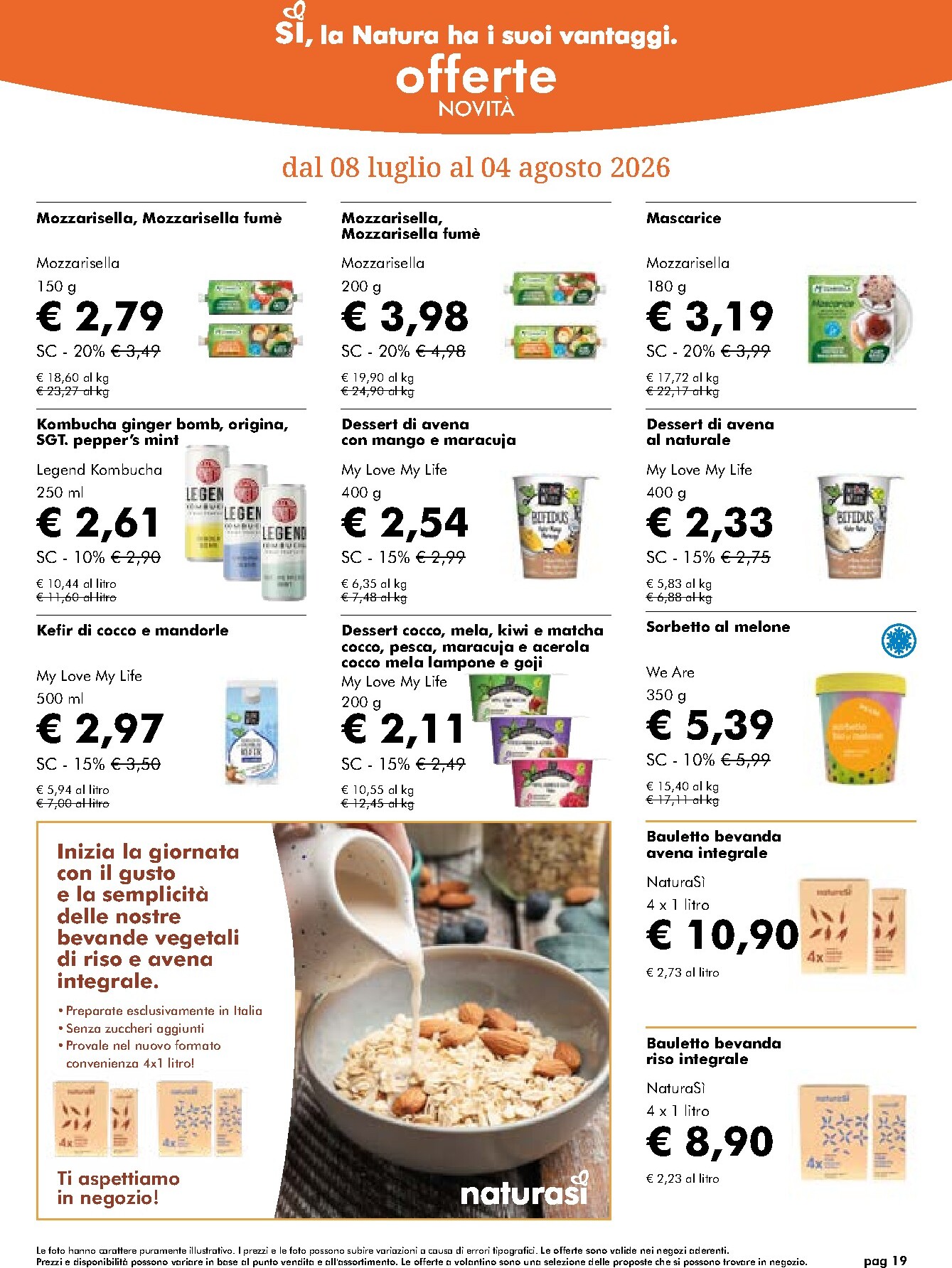naturasi - Volantino attuale di NaturaSì valido dal mercoledì 08/07/2026 al martedì 04/08/2026 - page: 19