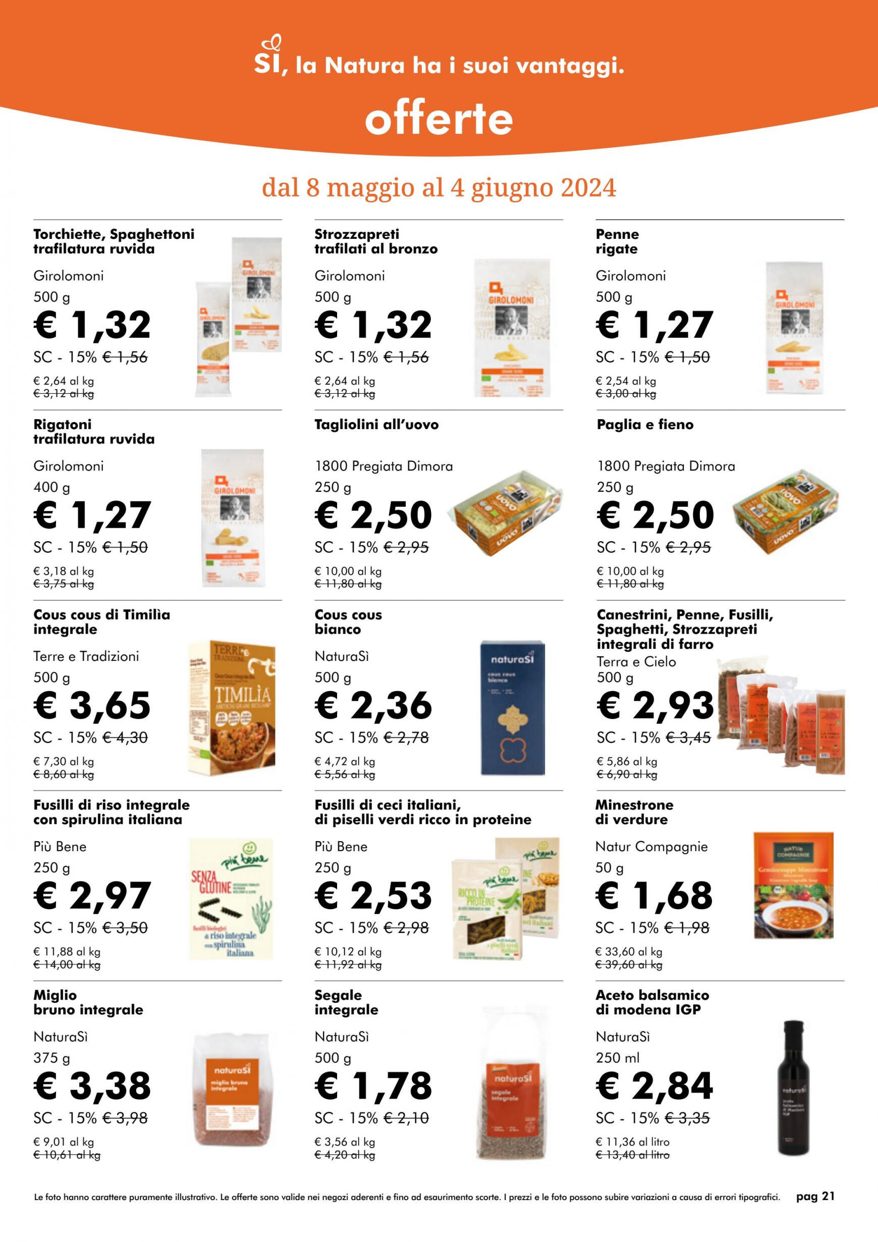 naturasi - Nuovo volantino NaturaSì 08.05. - 04.06. - page: 21 naturasi - Nuovo volantino NaturaSì 08.05. - 04.06. - page: 21