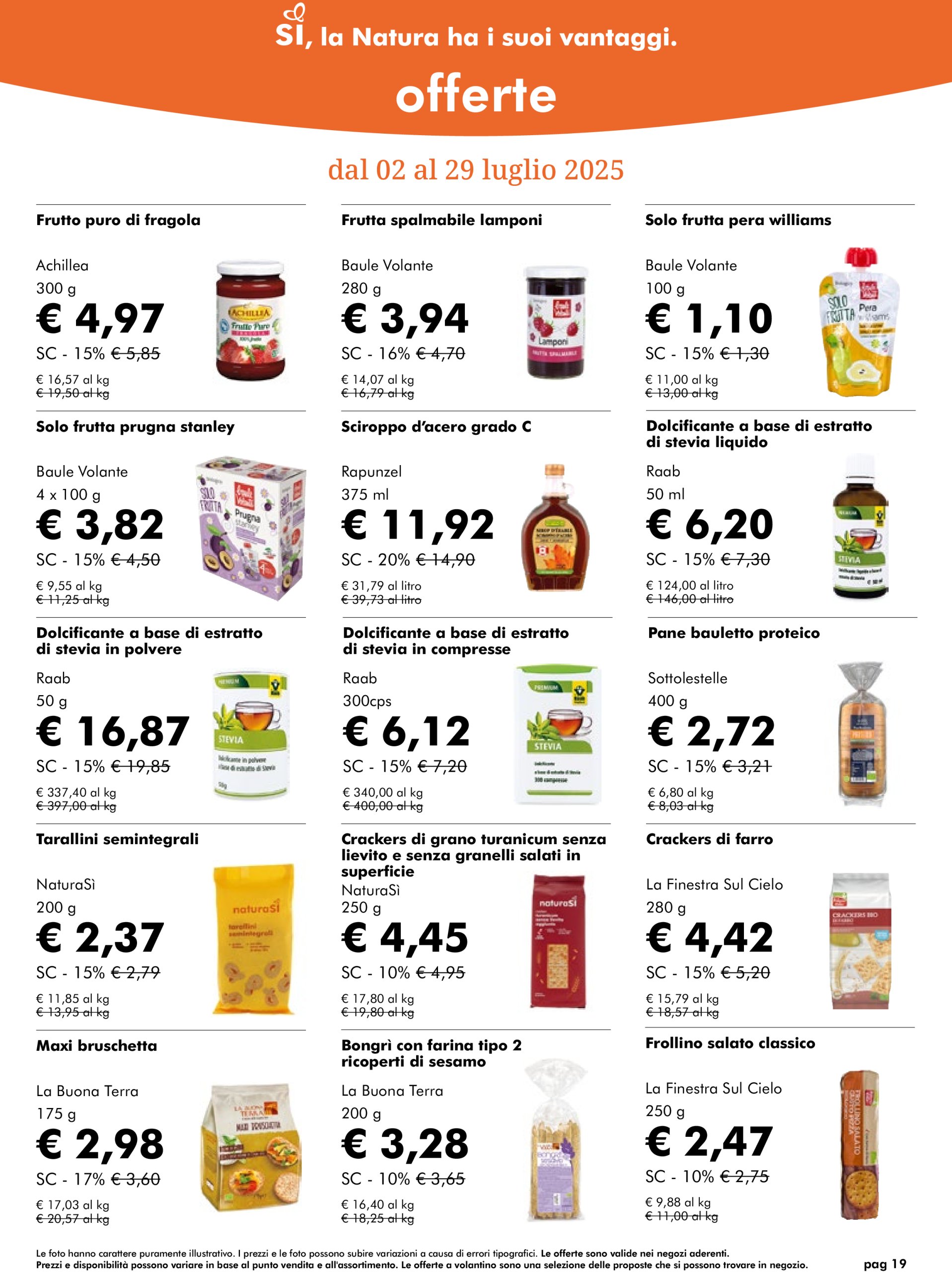 naturasi - Volantino NaturaSì valido dal 02/07 al 29/07 - page: 19