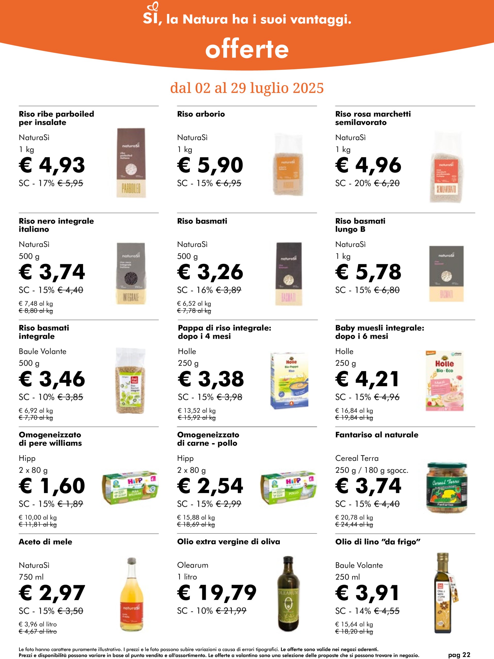 naturasi - Volantino NaturaSì valido dal 02/07 al 29/07 - page: 22