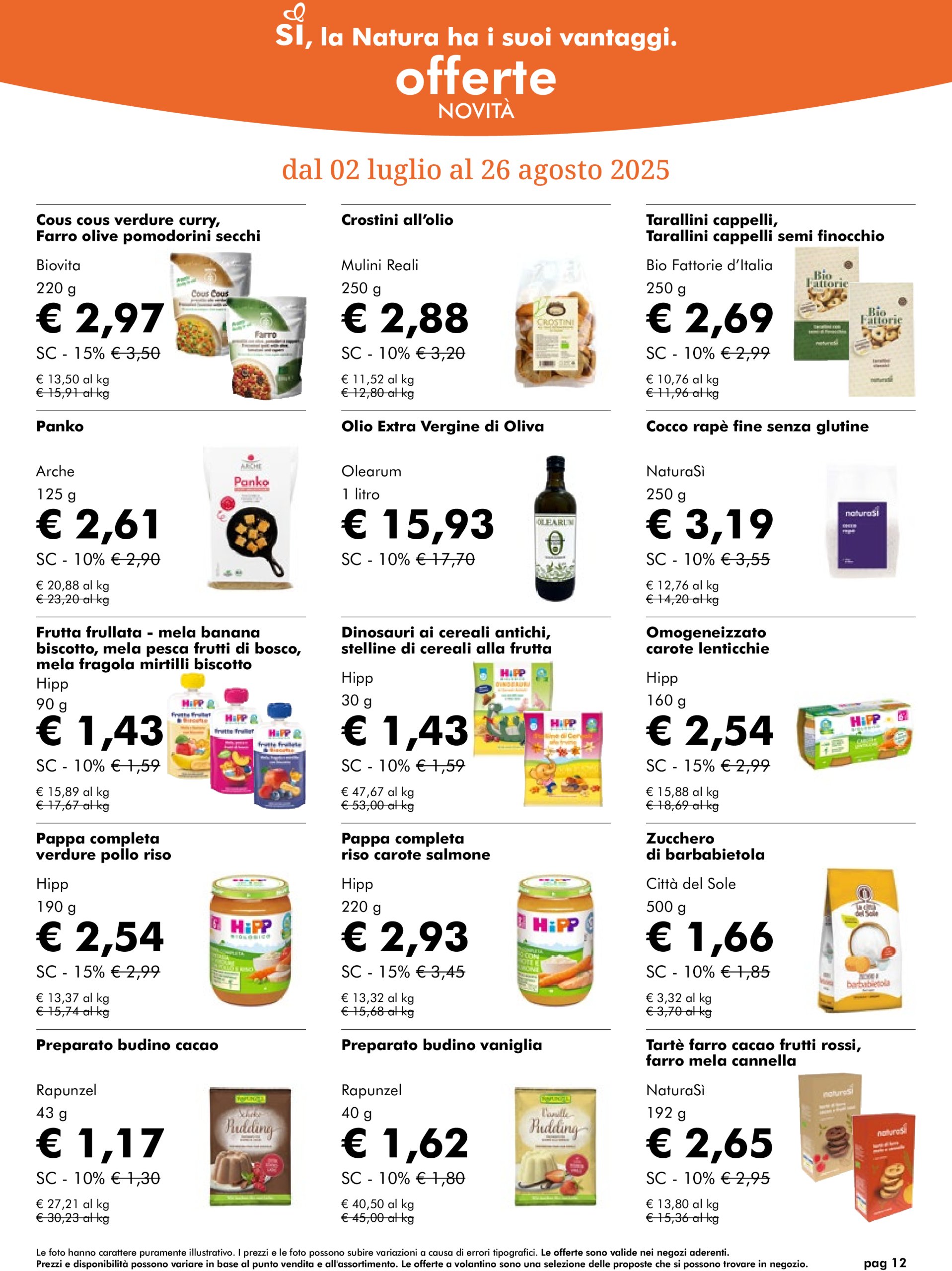 naturasi - Volantino NaturaSì valido dal 02/07 al 29/07 - page: 12