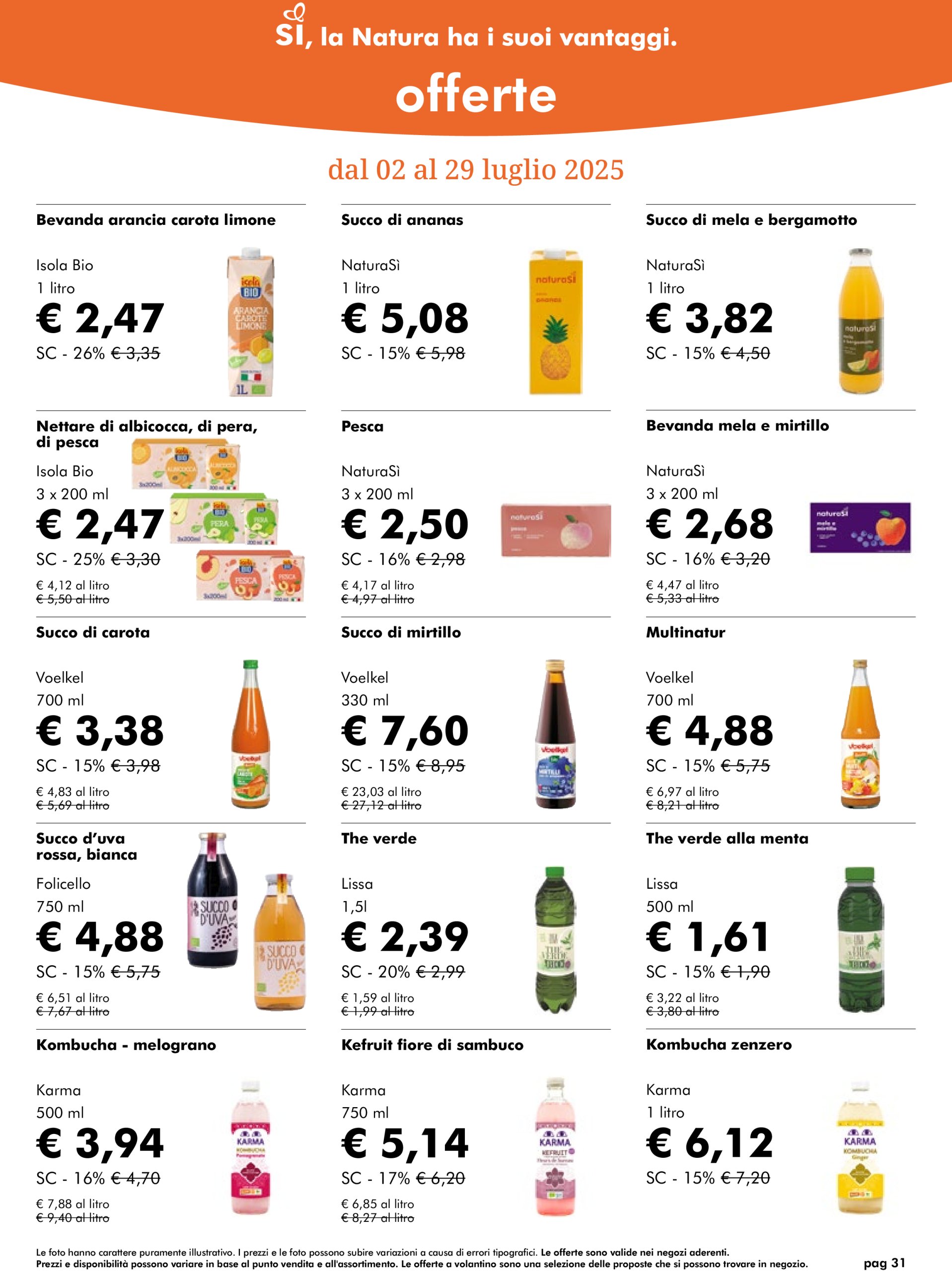 naturasi - Volantino NaturaSì valido dal 02/07 al 29/07 - page: 31