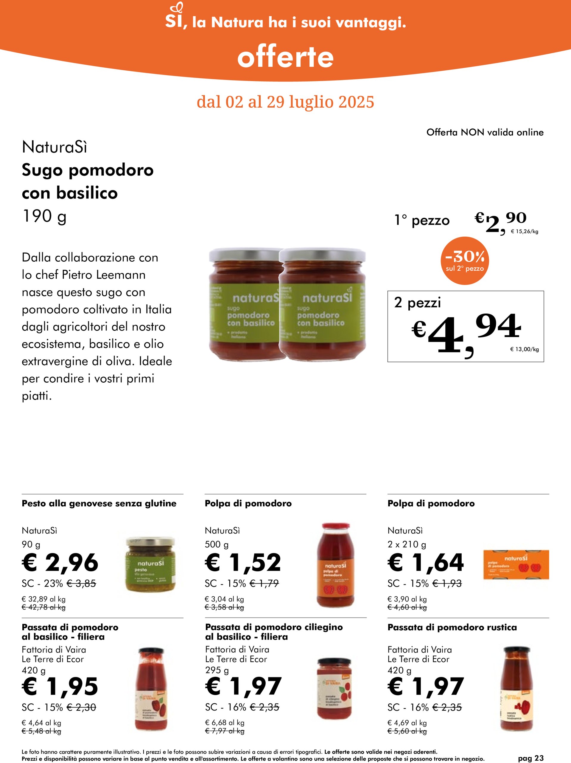 naturasi - Volantino NaturaSì valido dal 02/07 al 29/07 - page: 23